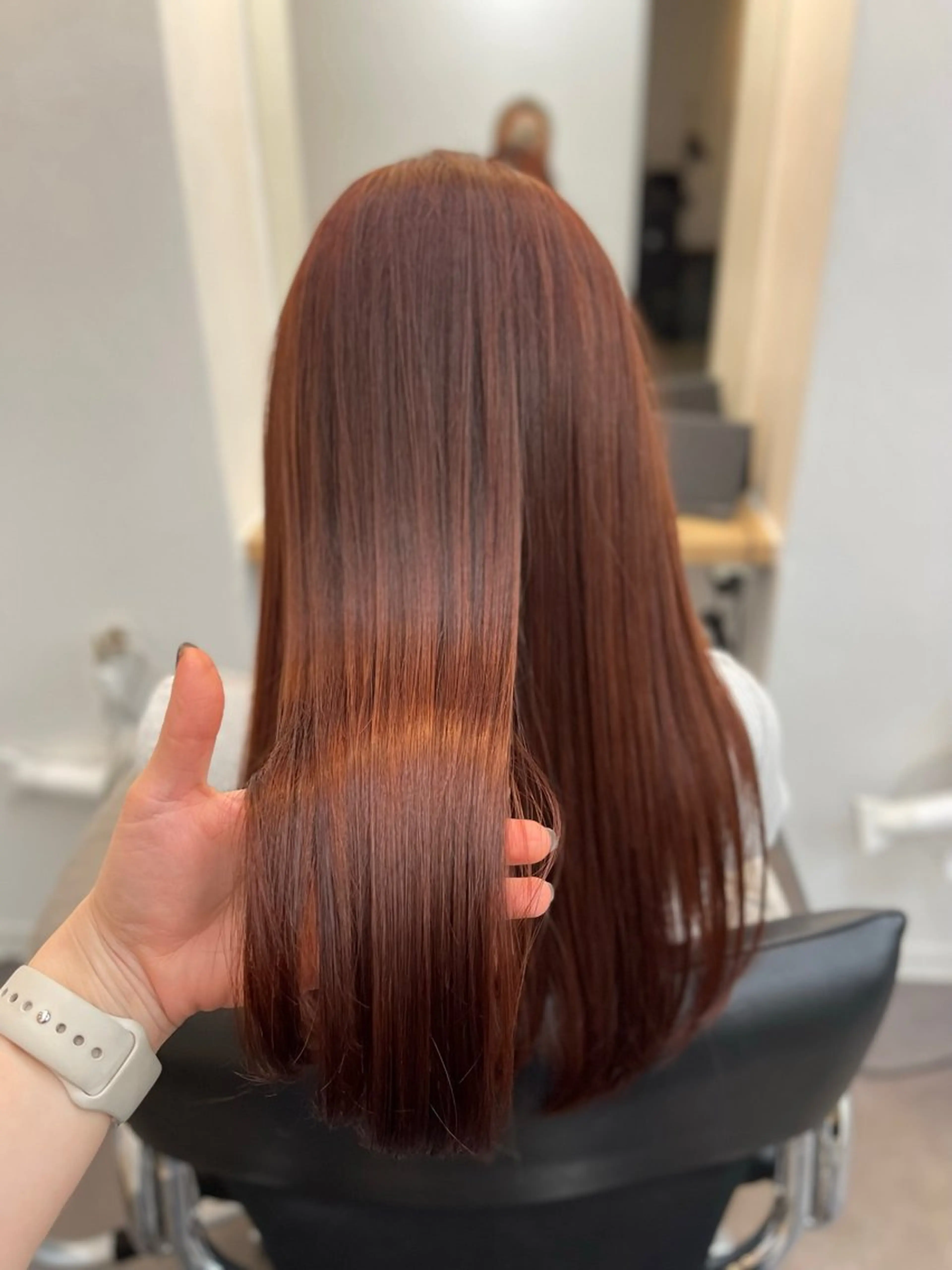 セミロング カラー ヘアカラー トリートメント WISTERIA P LUS1 ikumiのヘアスタイル