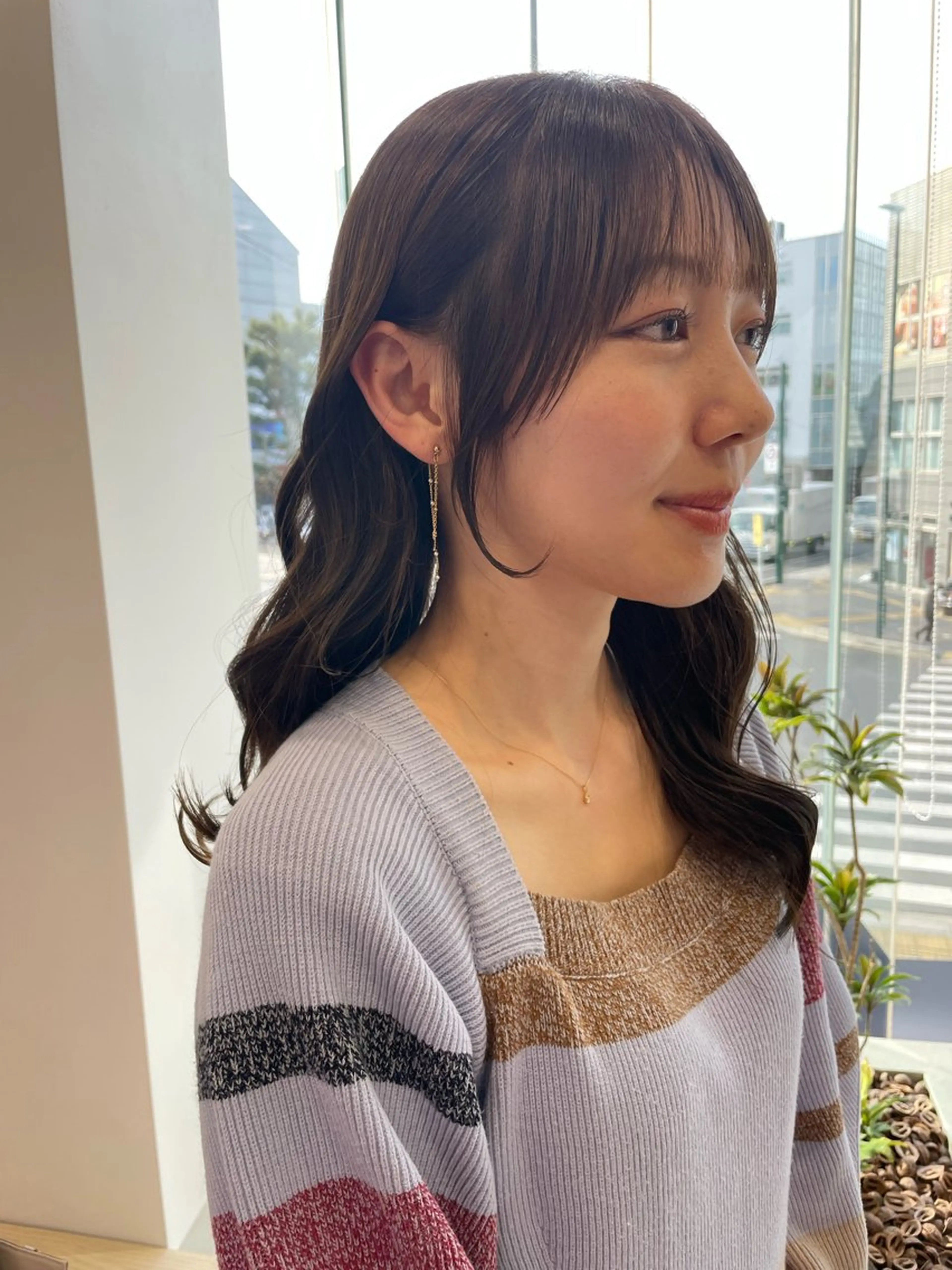 ロング カラー ブリーチ ダブルカラー ボブ 顔周りカット ヨシンモリ カット ヘアカラー トリートメント DECORA SORAN【本川越】所属・韓国/顔周り/ボブ/ ショート/大川陽太のヘアスタイル