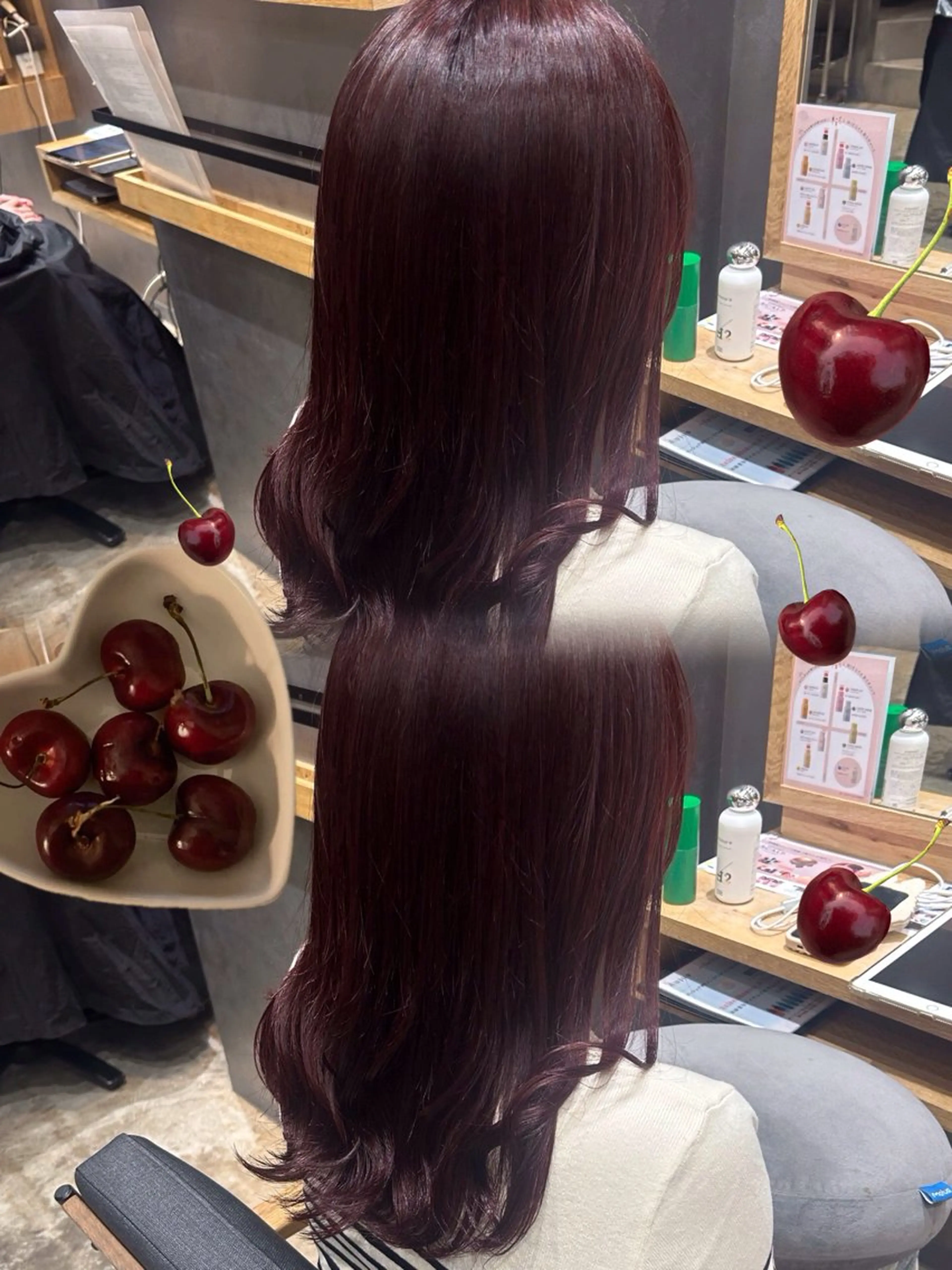 カラー レッドカラー 心斎橋🤍inity KIKOのヘアスタイル
