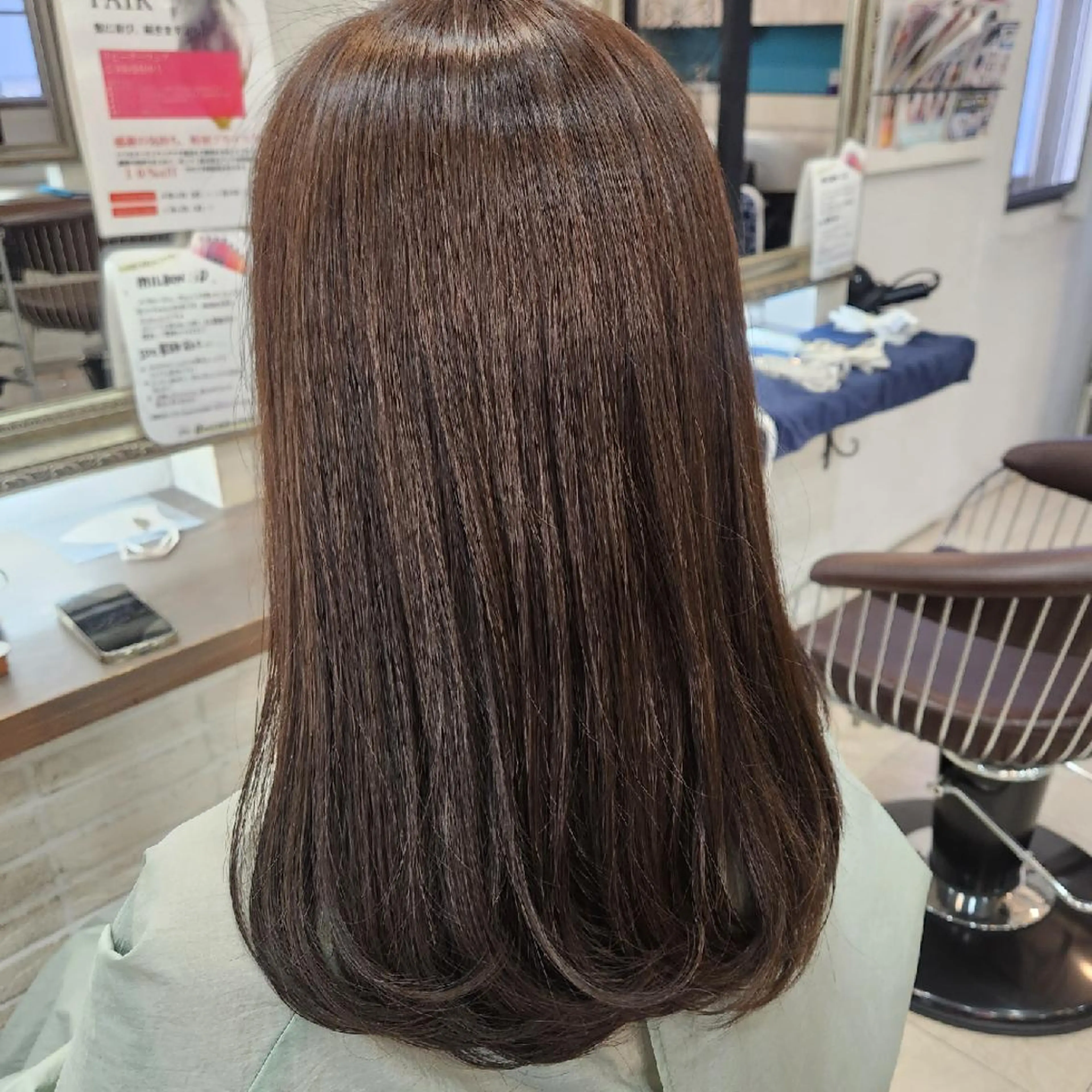 セミロング カラー カット ヘアカラー トリートメント 韓国ヘア🇰🇷 レイヤー/芝春樹のヘアスタイル