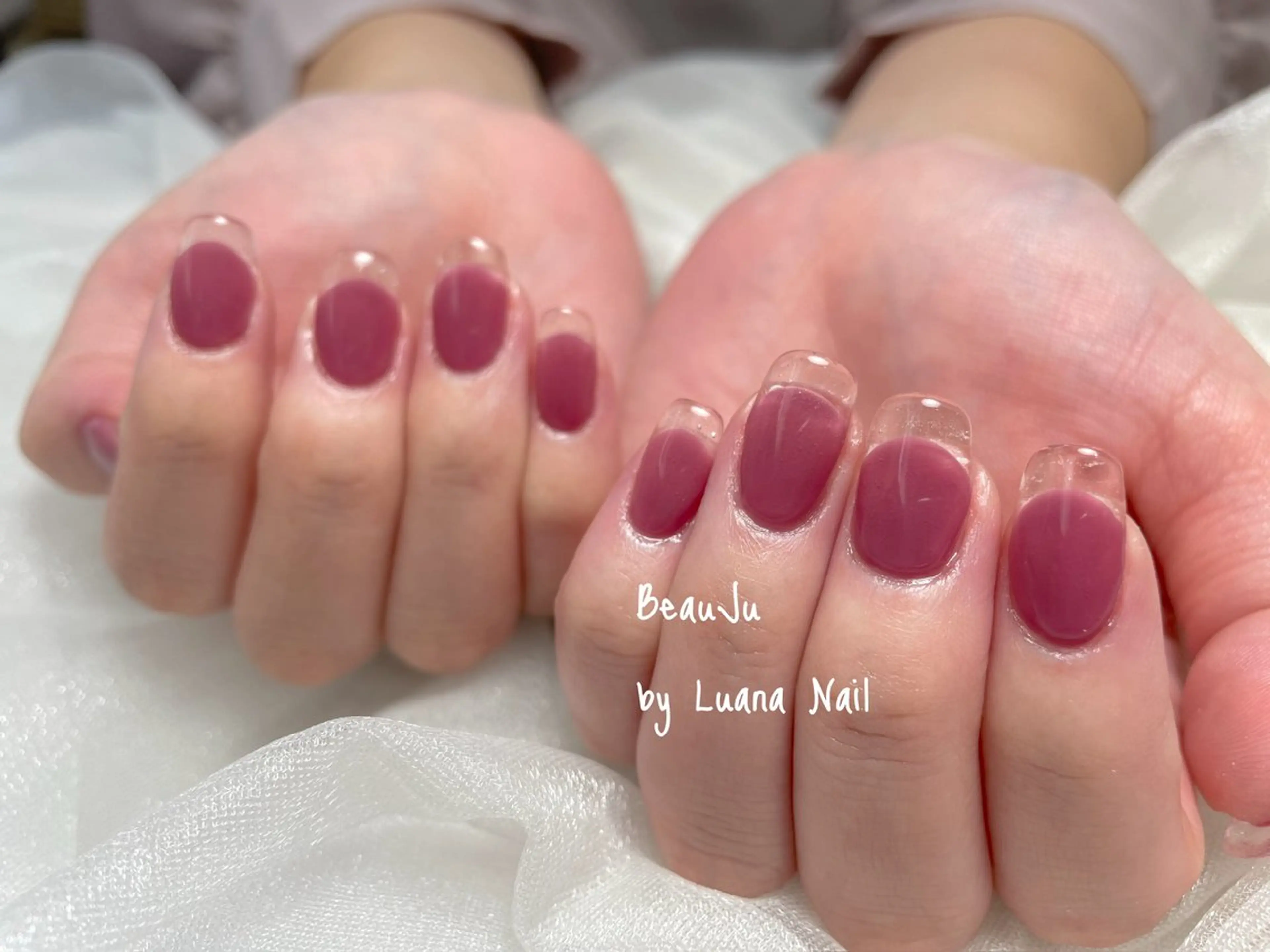 ネイル クリアネイル フレンチネイル ハンドネイル BeauJu by Luana Nail所属・BeauJu by Luana Nailのネイルデザイン