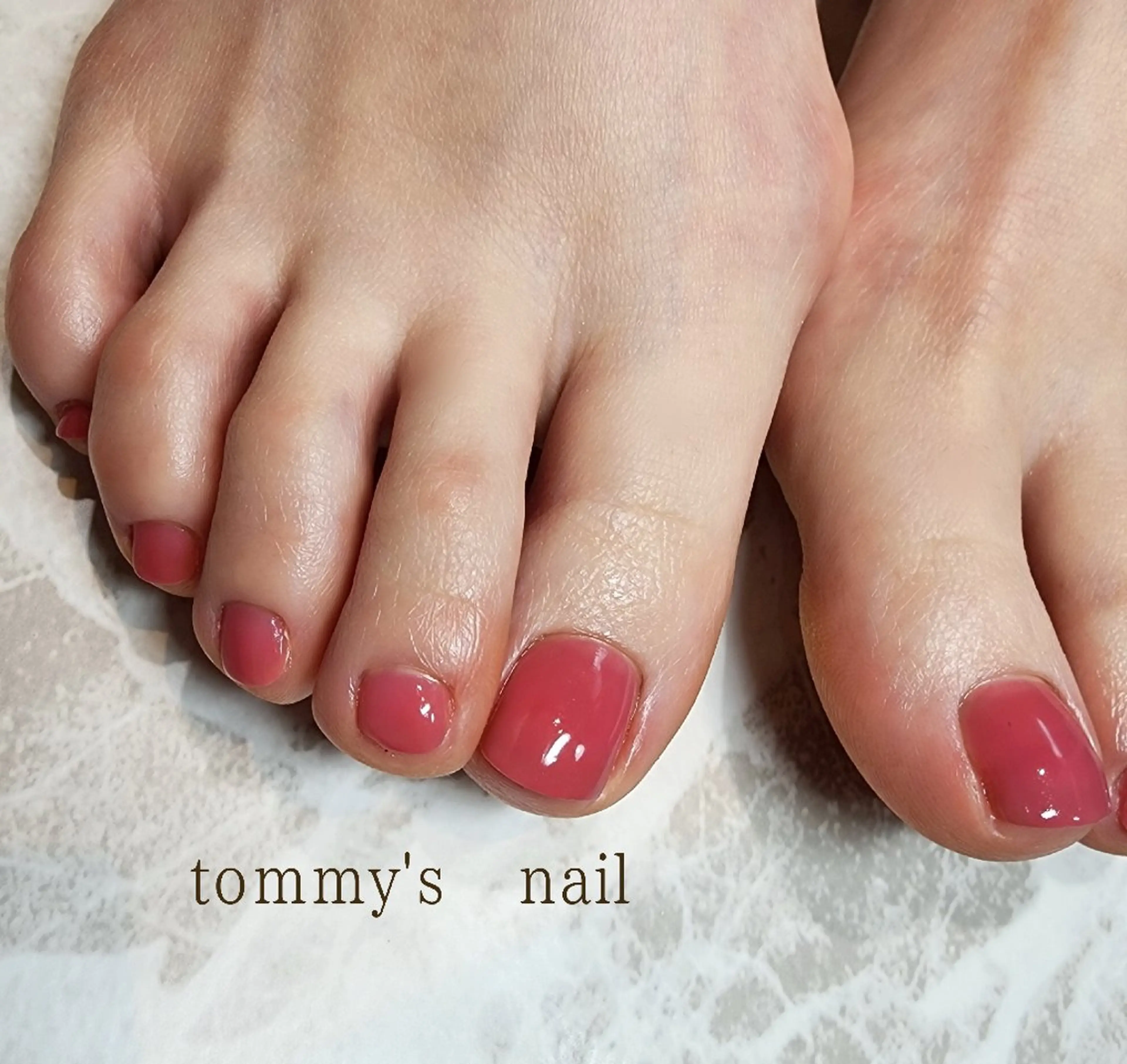 フットワンカラーネイル【育ケアネイル】※カラージェル1色塗りの写真