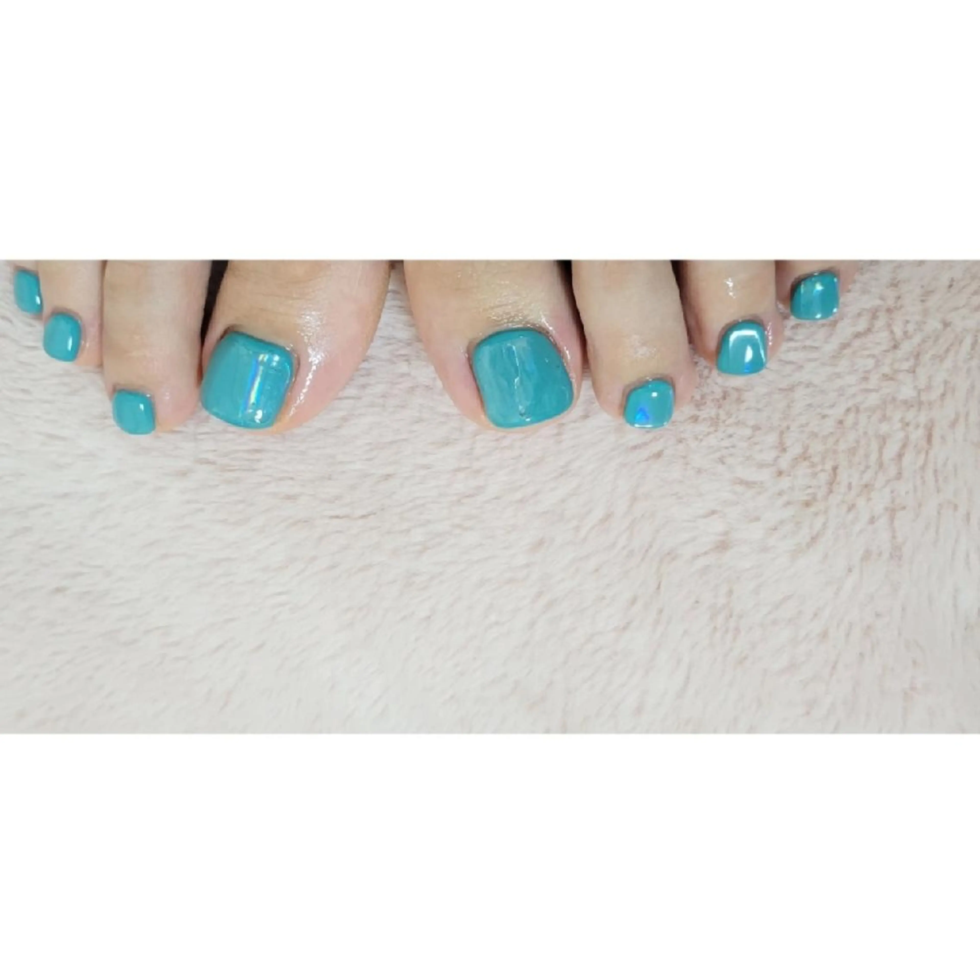 ネイル オーロラネイル フットネイル ネイルサロンほっこり kanaのネイルデザイン