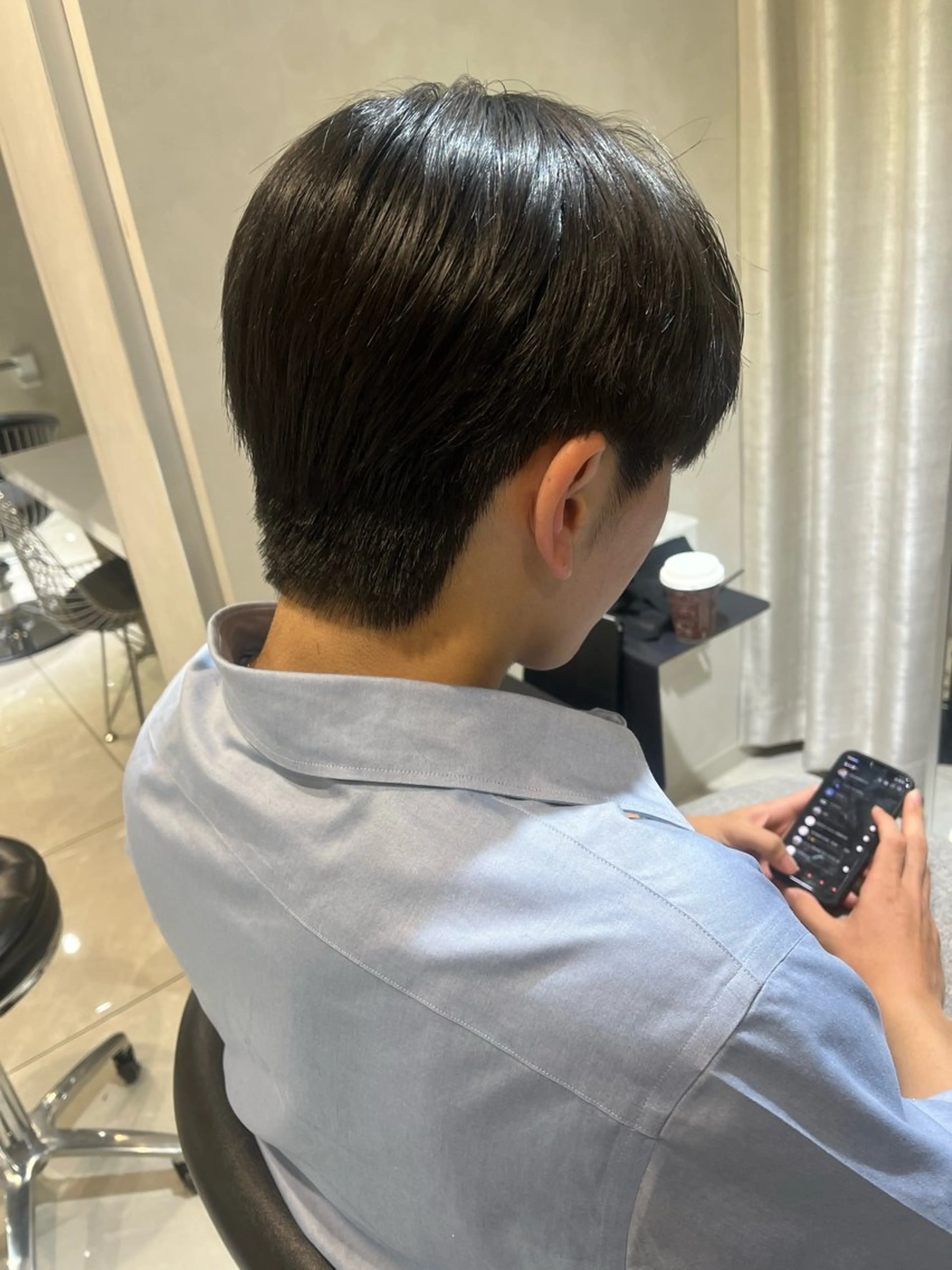 パーマ メンズ カット パーマ メンズセンターパート 🇰🇷wakanaのヘアスタイル