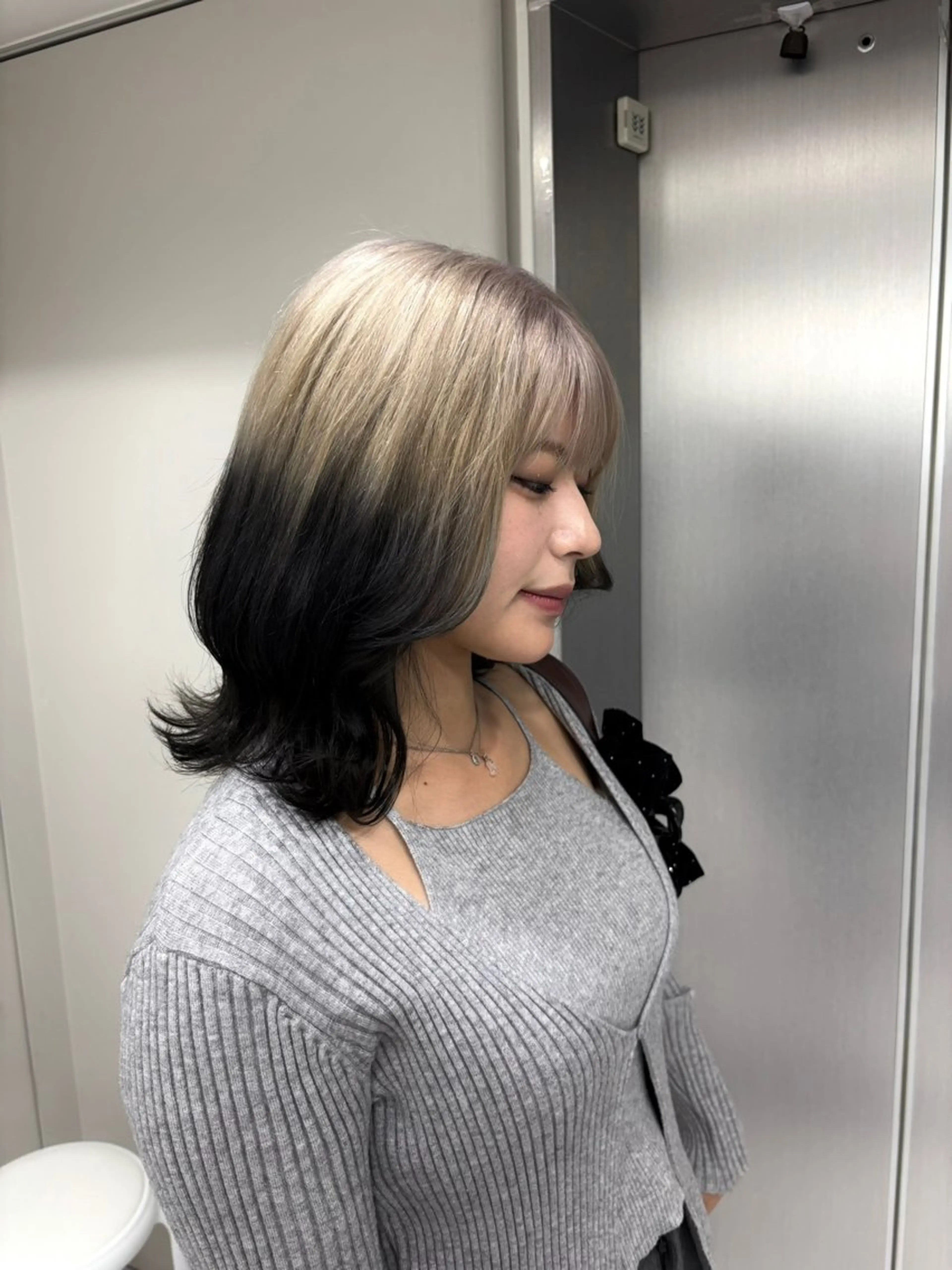 ミディアム カラー ヘアカラー トリートメント パーマ&ブリーチ /飯牟田/GEAR.のヘアスタイル