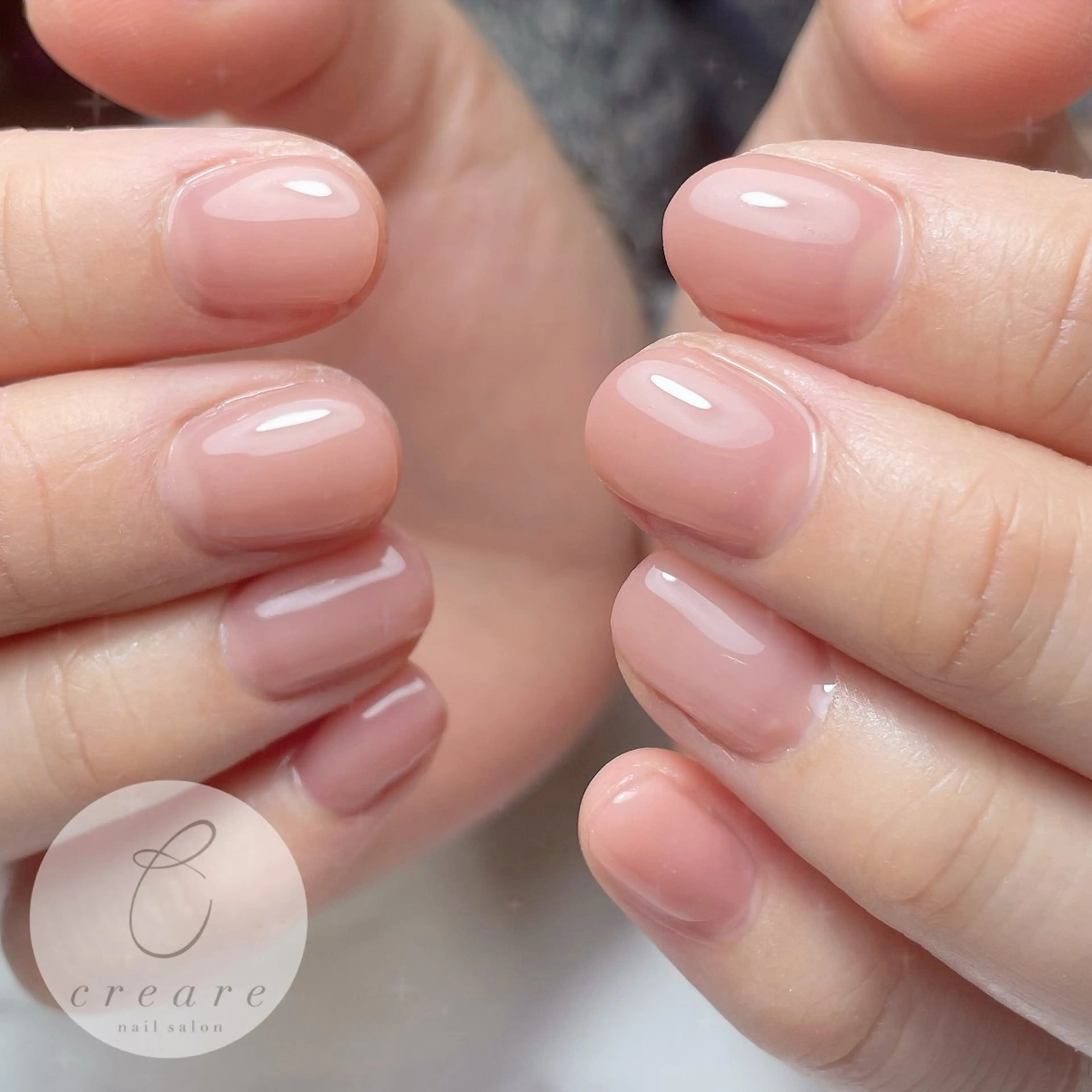 ワンカラーネイルの写真