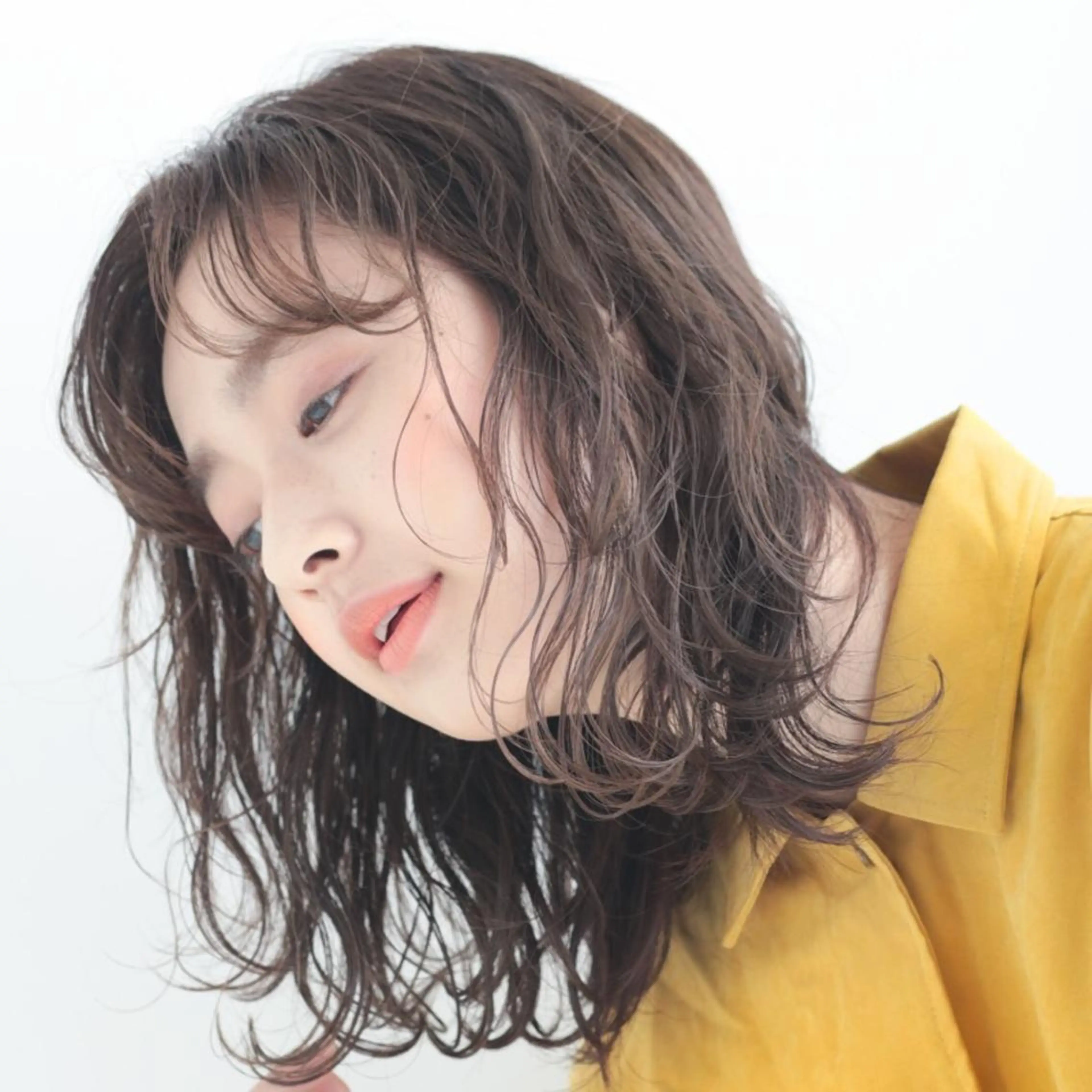 パーマ ミディアム Ash 店長 木村 和人のヘアスタイル