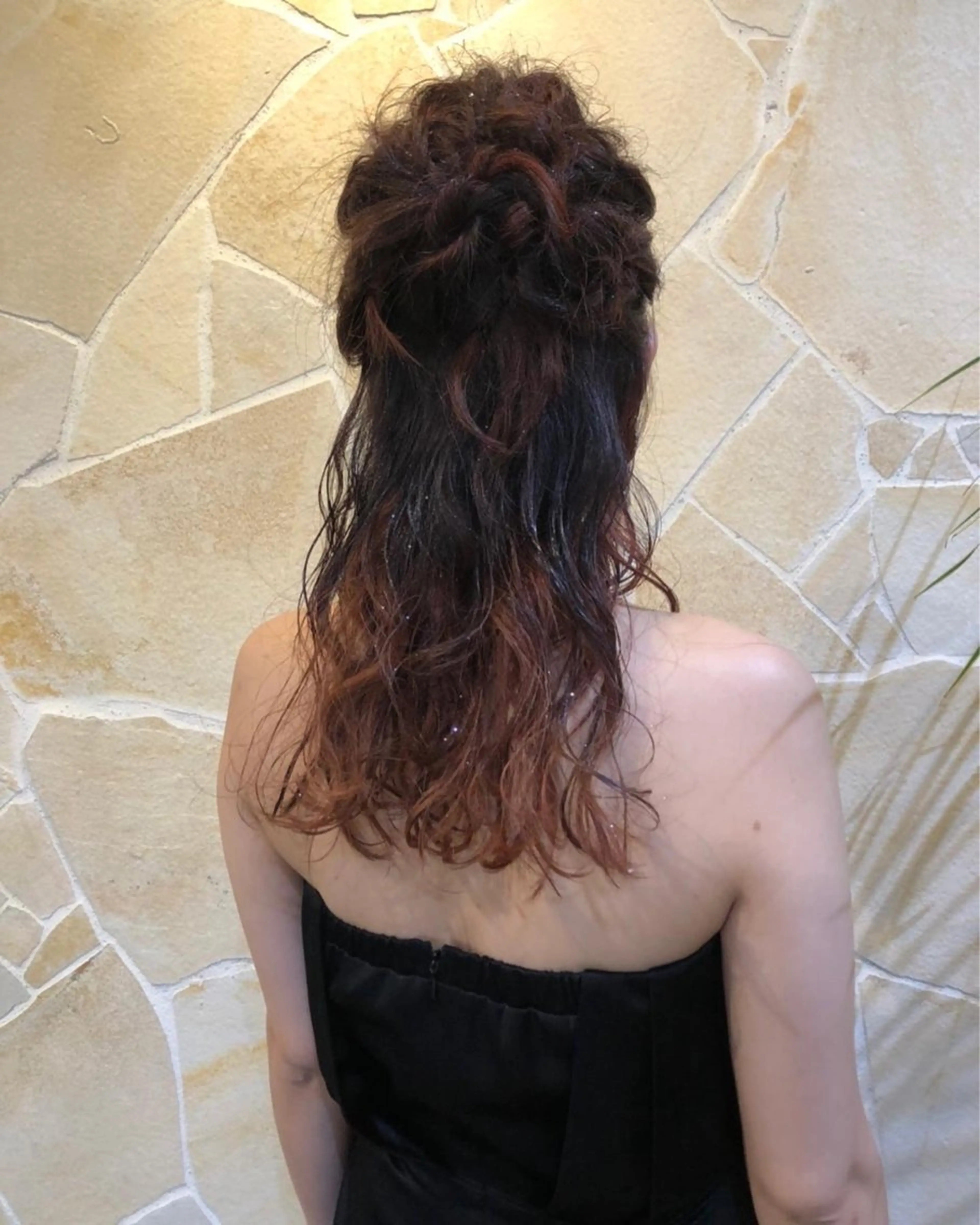 ロング ヘアアレンジ ハーフアップ ロング ヘアセット and Artのヘアスタイル