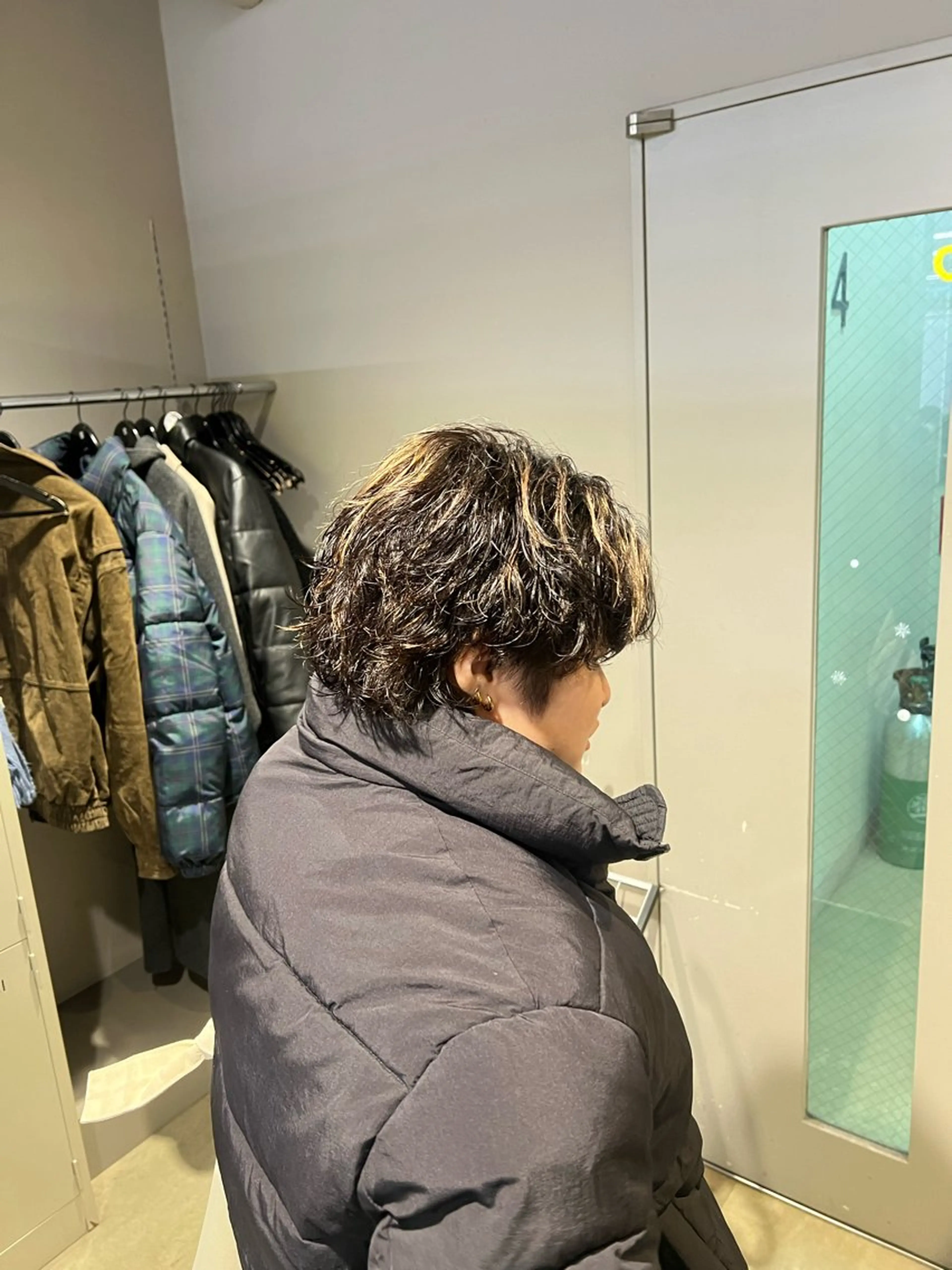 ショート カラー パーマ メンズ カット パーマ 韓国レイヤーカット /REIのヘアスタイル