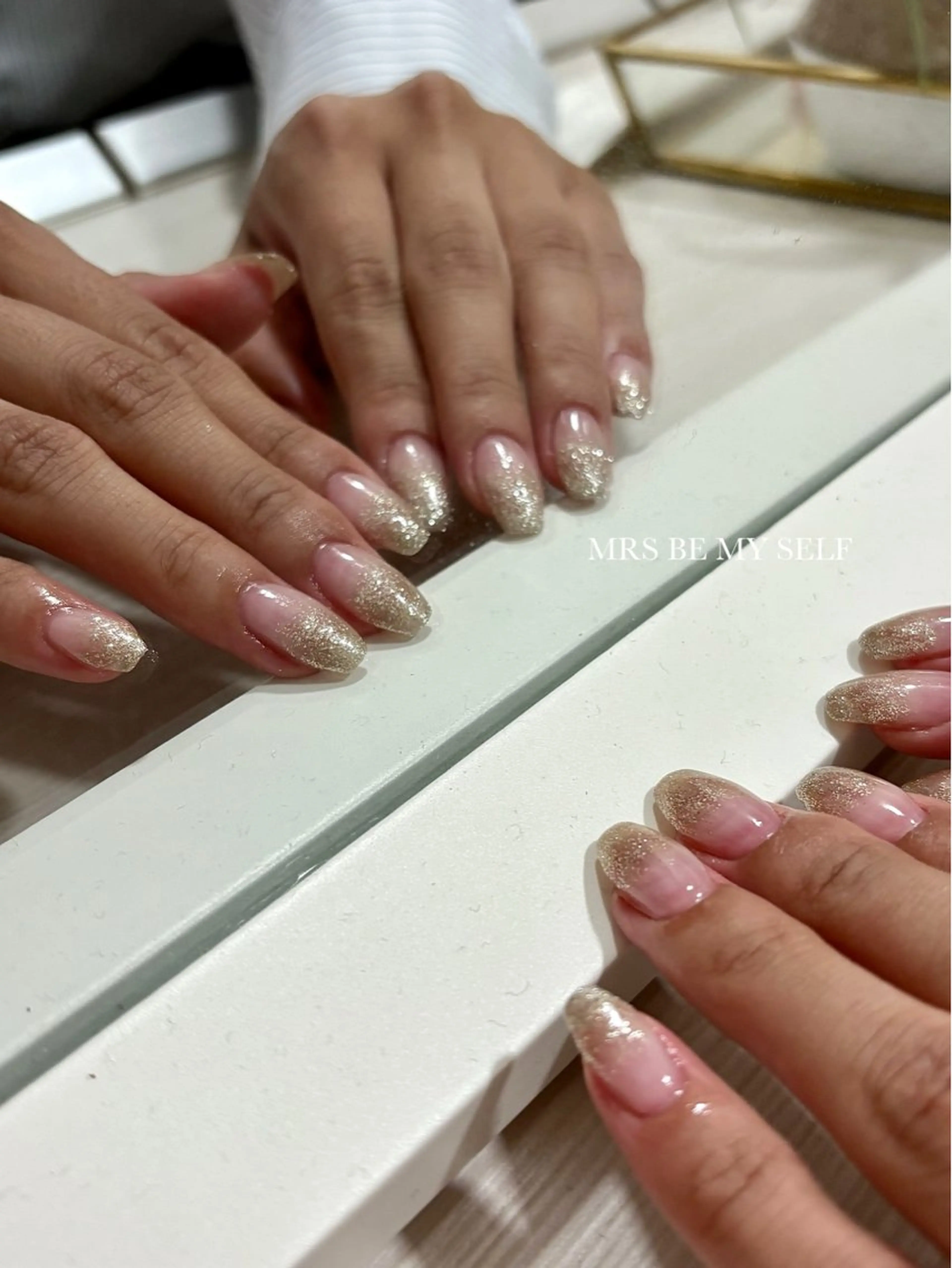 ネイル ゴールド ラメ(グリッター) ハンドネイル MRS/ miyu🎀のネイルデザイン