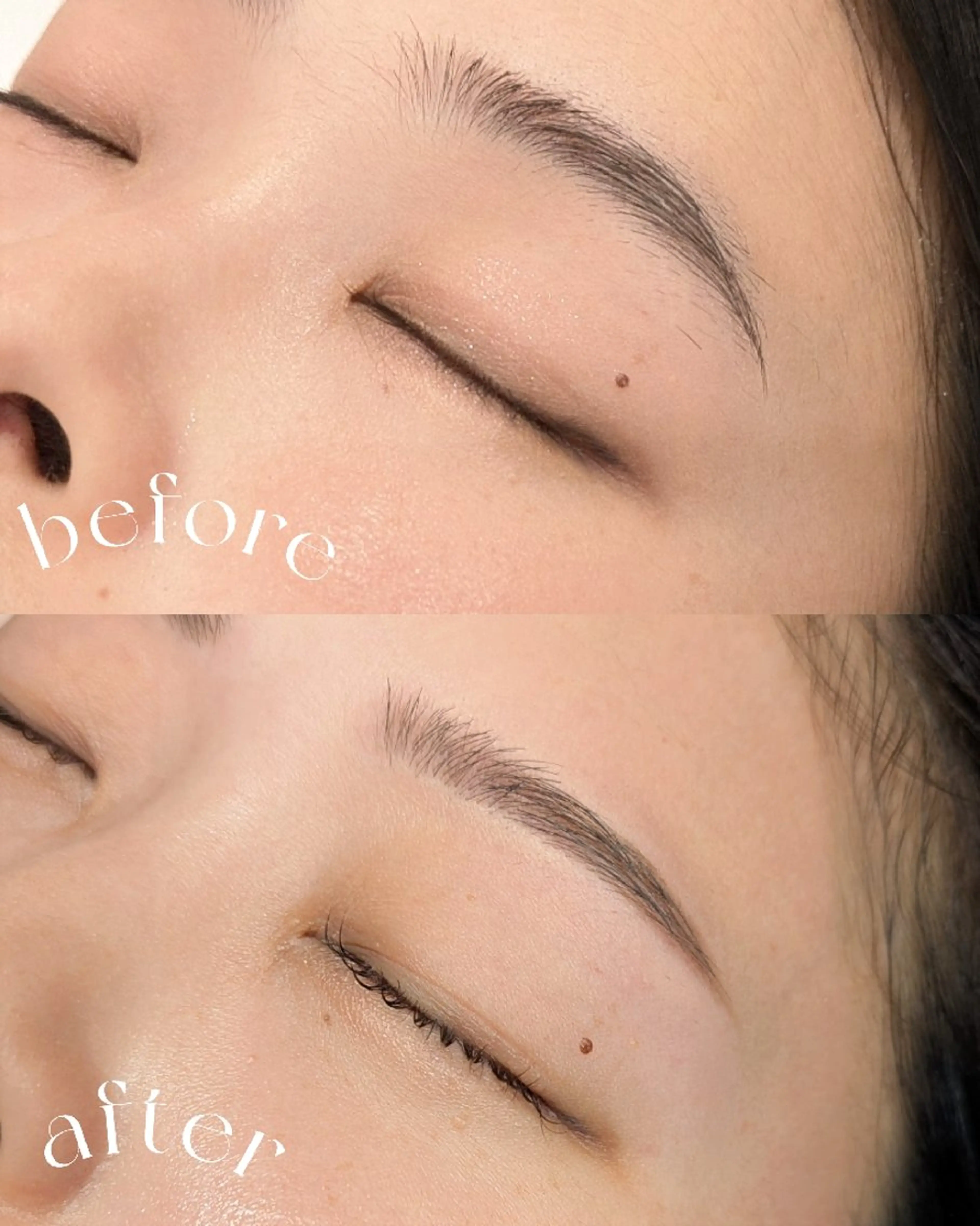 【濃い眉がお悩みの方へ】間引き付(毛量調整)眉毛wax🌸メイクレクチャー付の写真