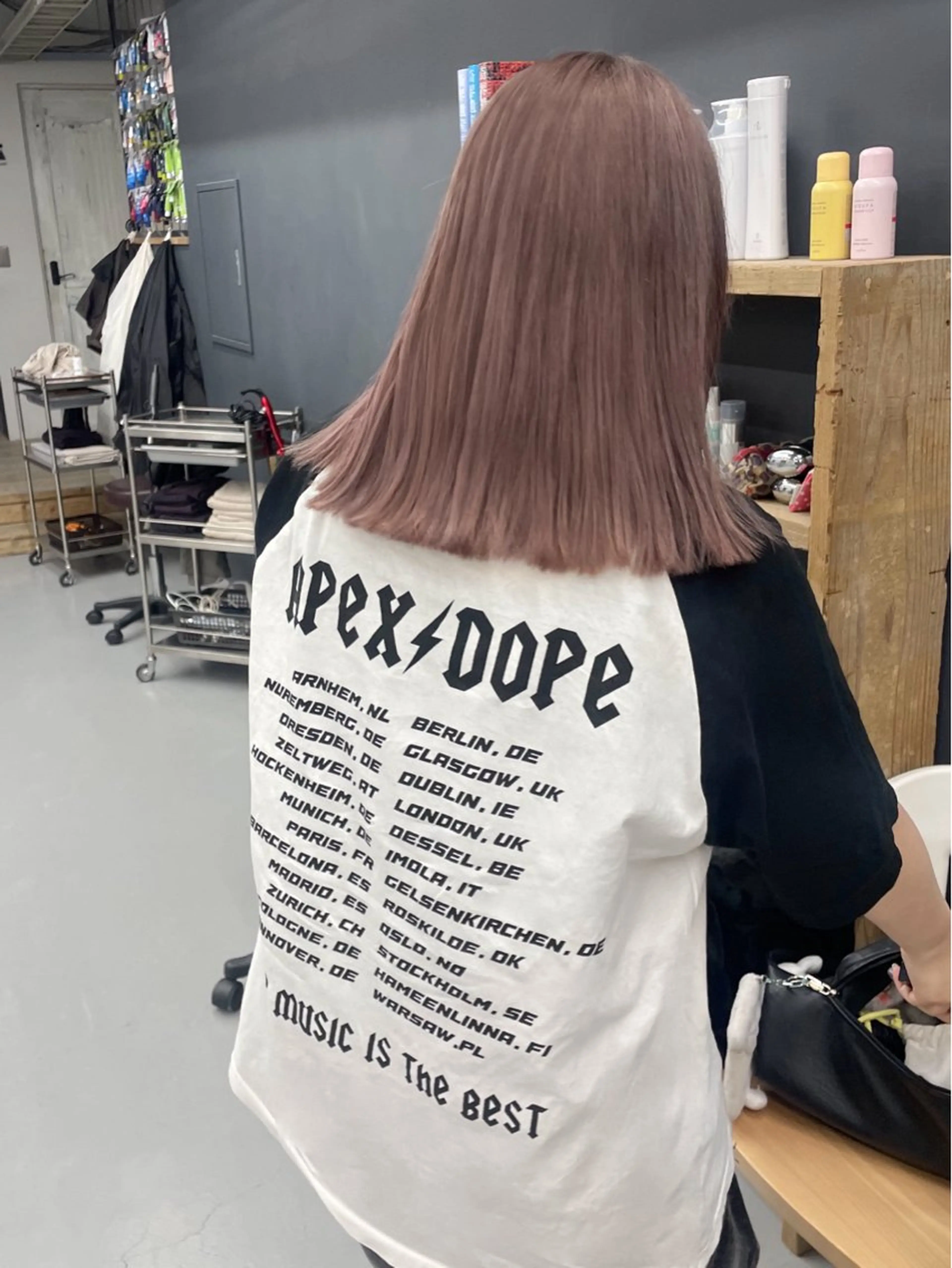 ミディアム ボブカットモデル/パ ーマ/harunaのヘアスタイル