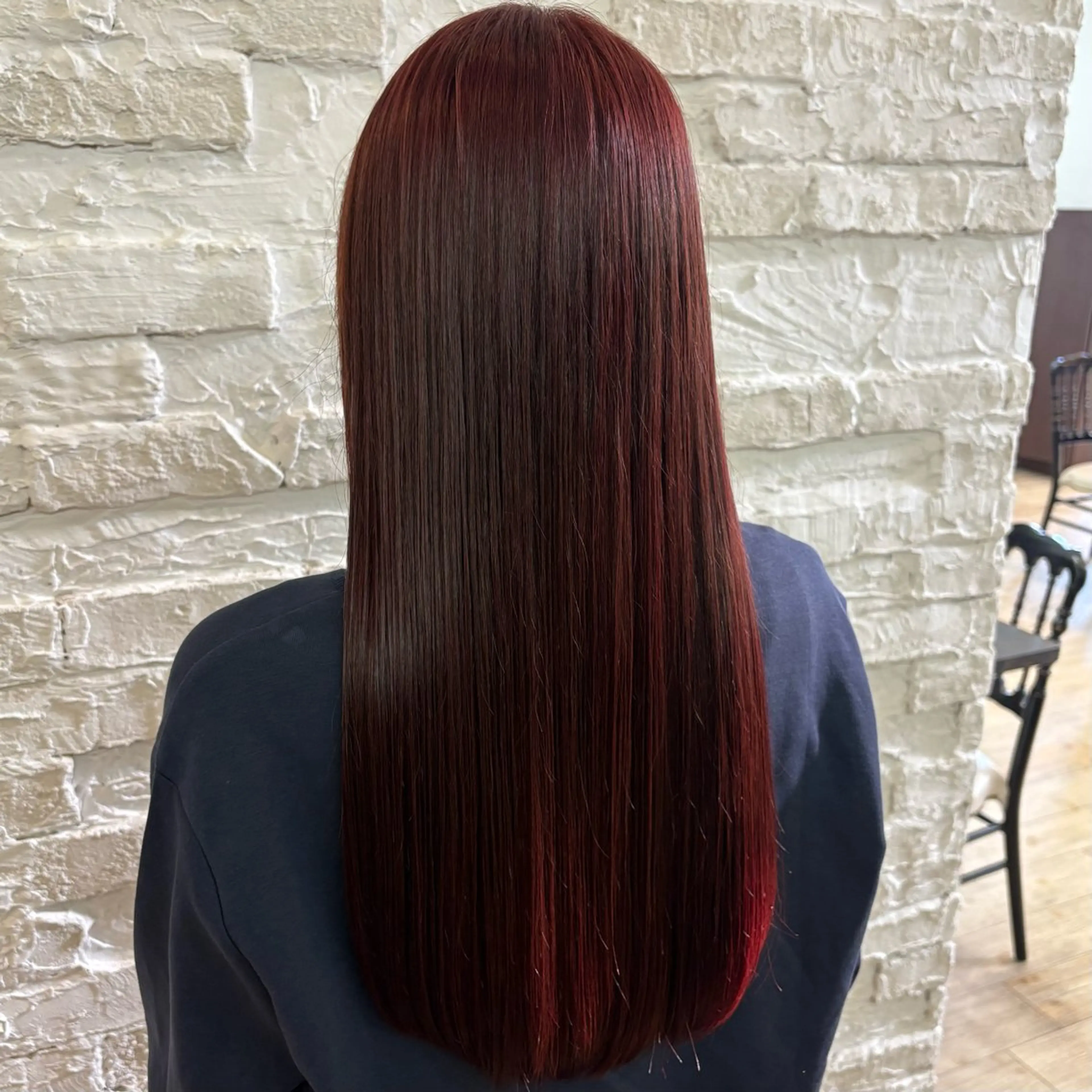 ロング ルプラボウ/豊川/ レイヤー/サクラのヘアスタイル