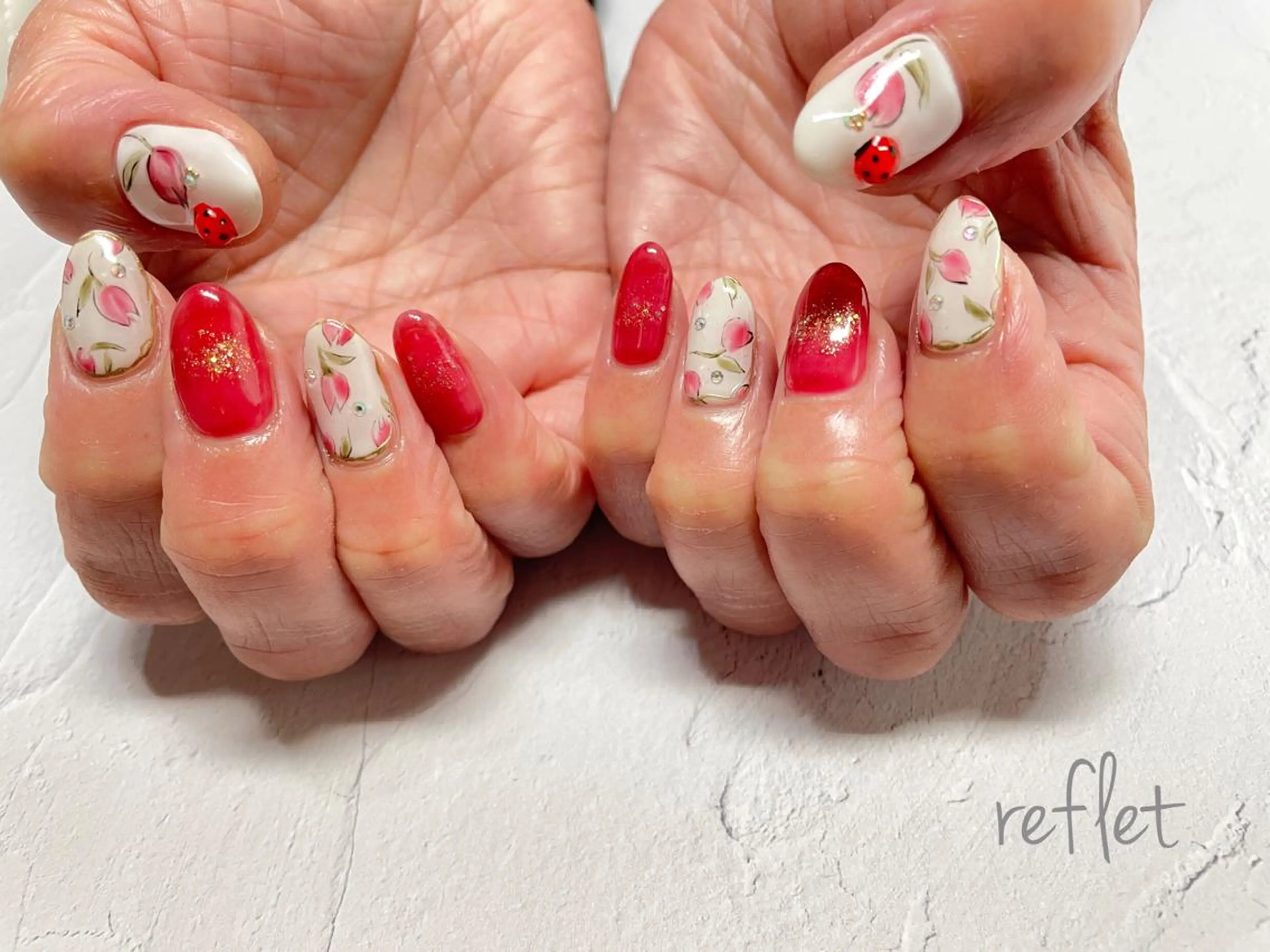 ネイル ハンドネイル reflet nailのネイルデザイン
