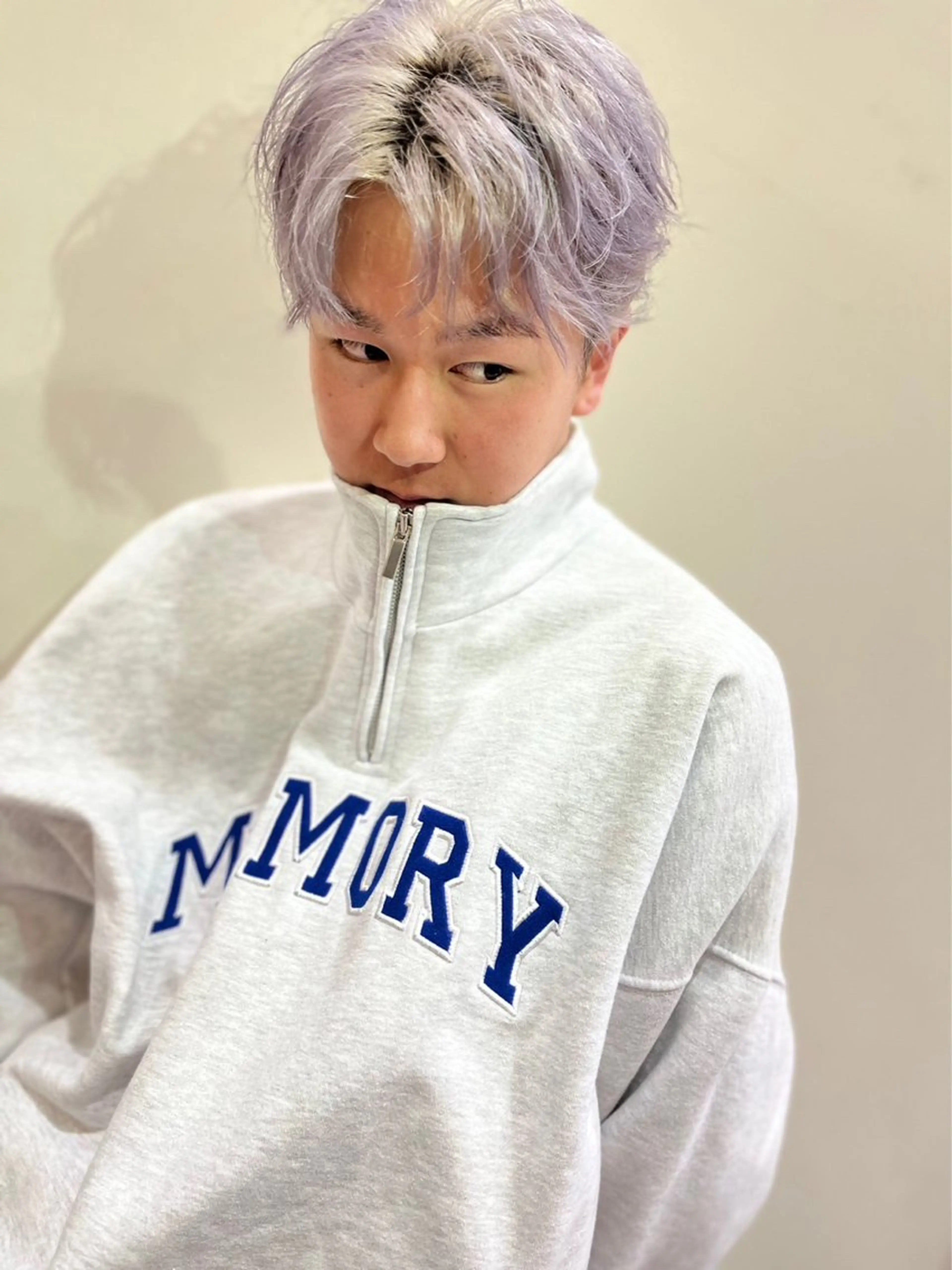 メンズ 艶カラー🌟 透明感カラー🌟磯部のヘアスタイル