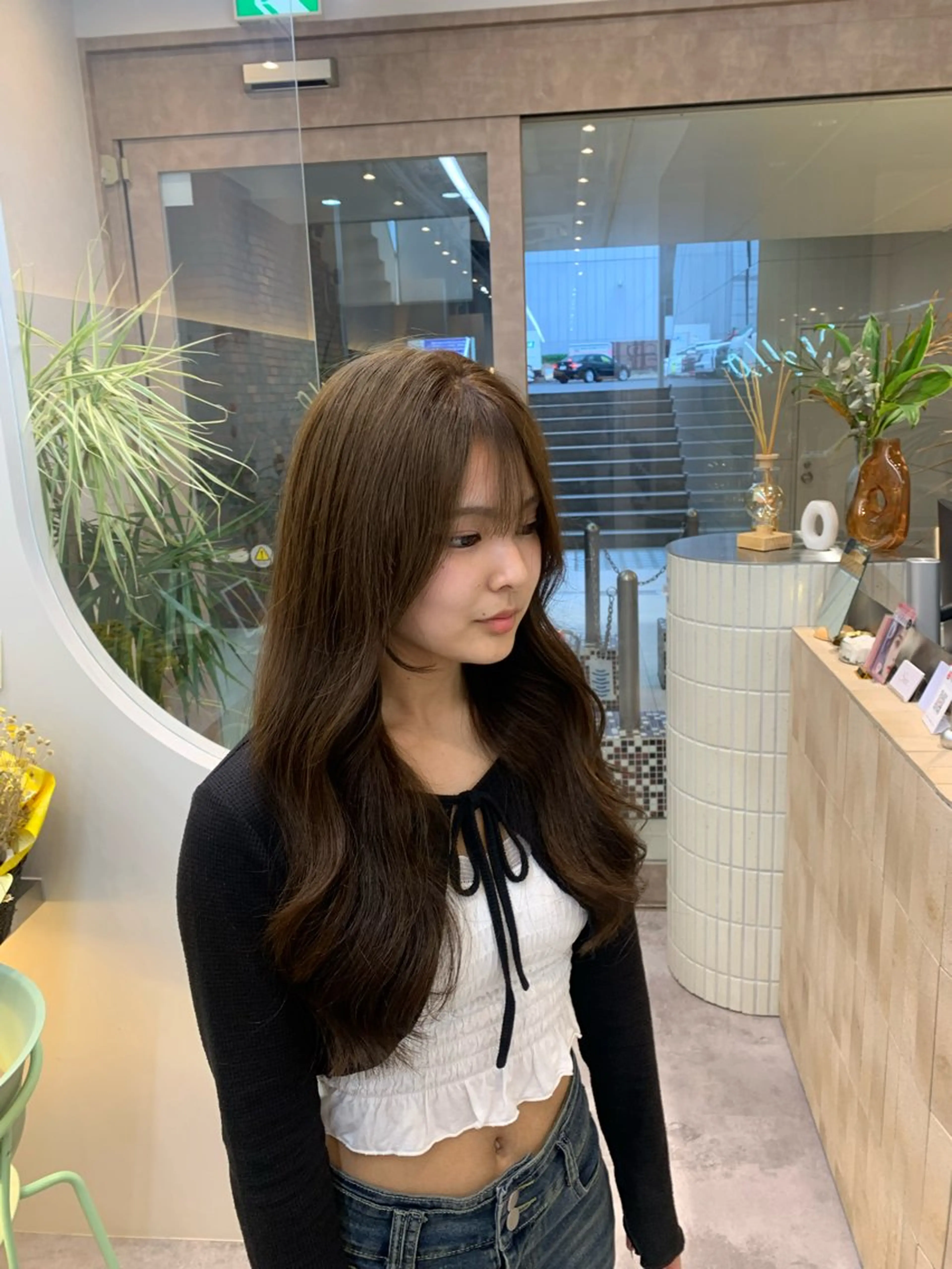 ミディアム カット ヘアカラー トリートメント Hello by Sea所属・レイヤー/艶髪/ボブ /くびれ/伊藤　勇司のヘアスタイル