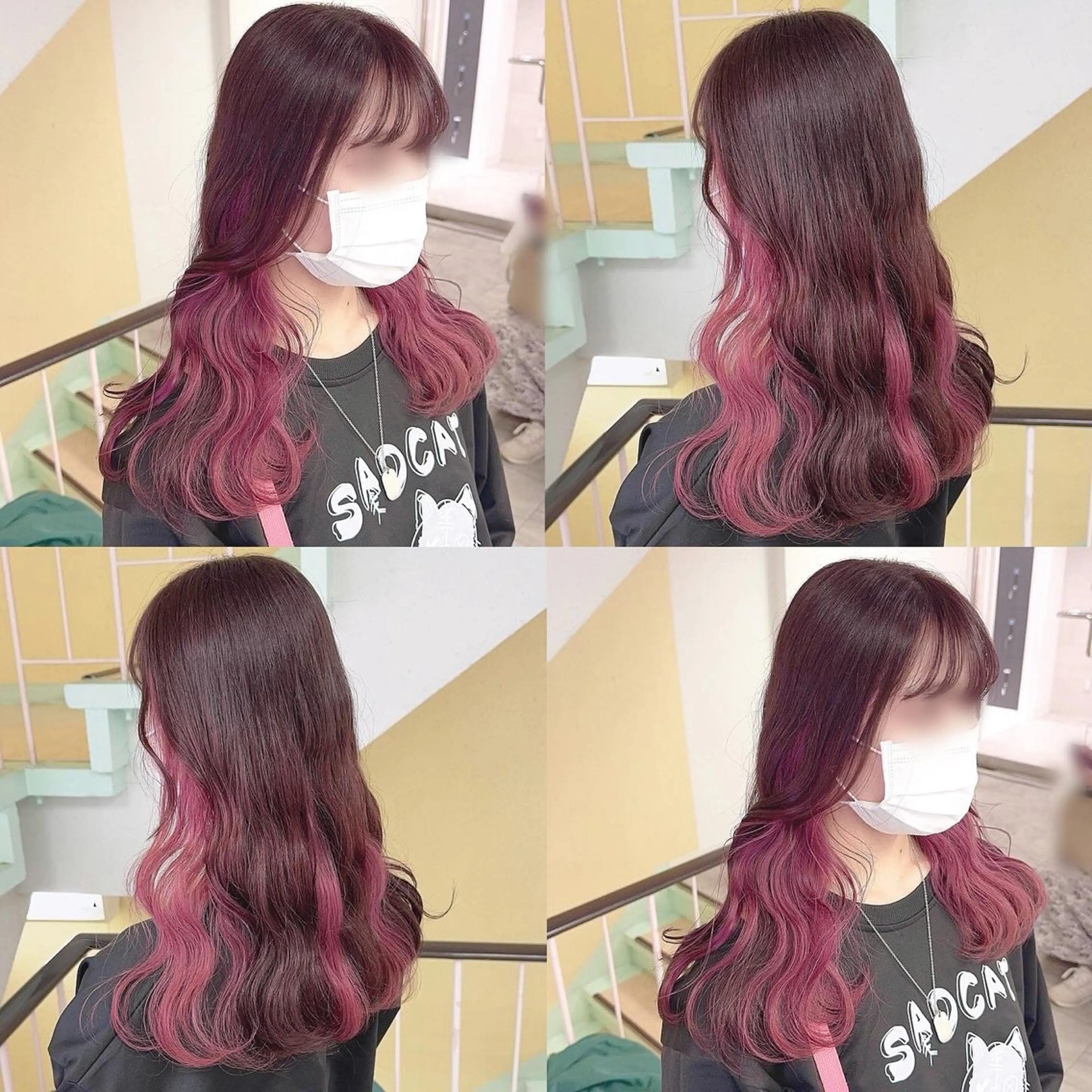 カラー ヘアカラー トリートメント 渋谷:インナーカラー ／🍒エリカ🍒のヘアスタイル