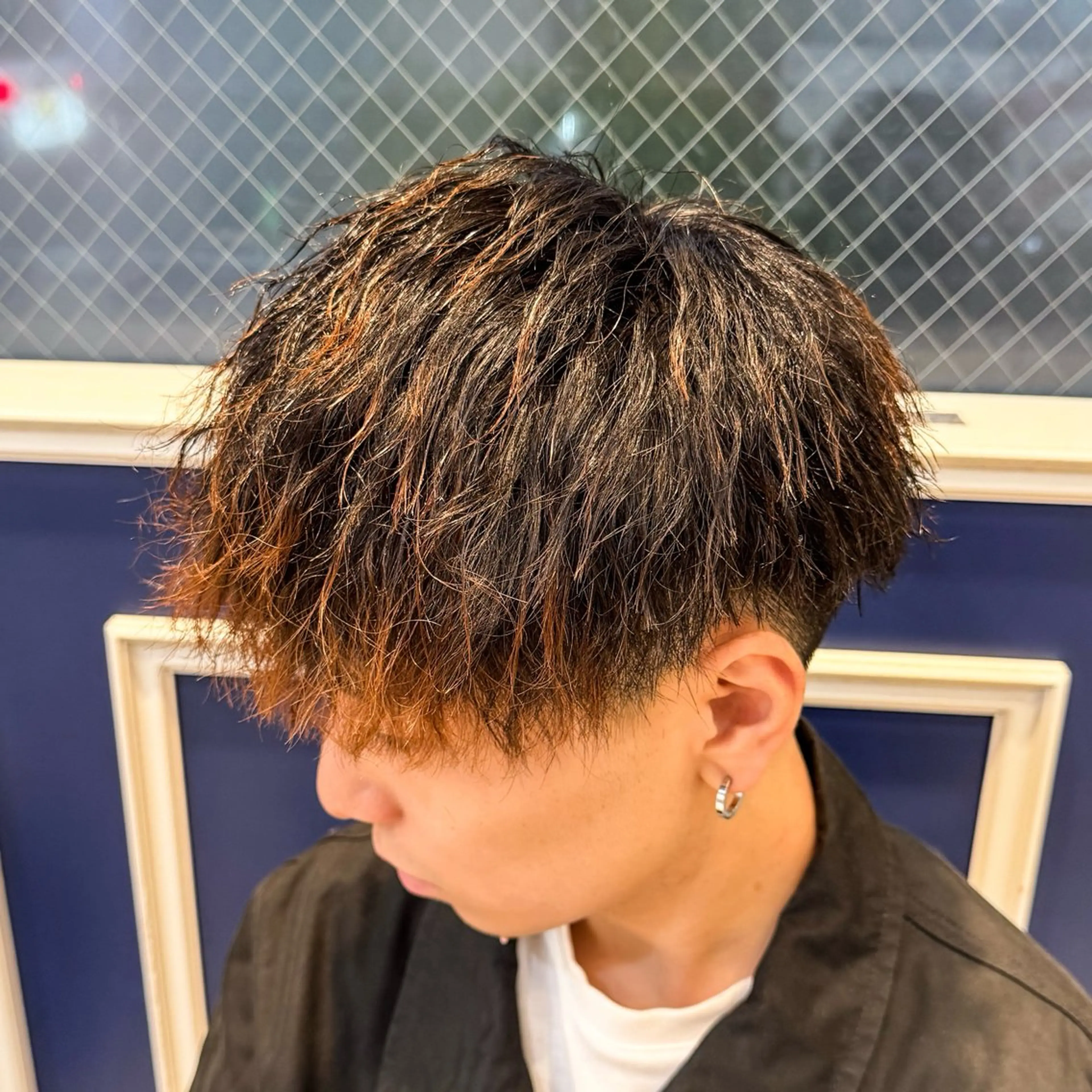 ショート パーマ メンズ カット 吉田 新平のヘアスタイル