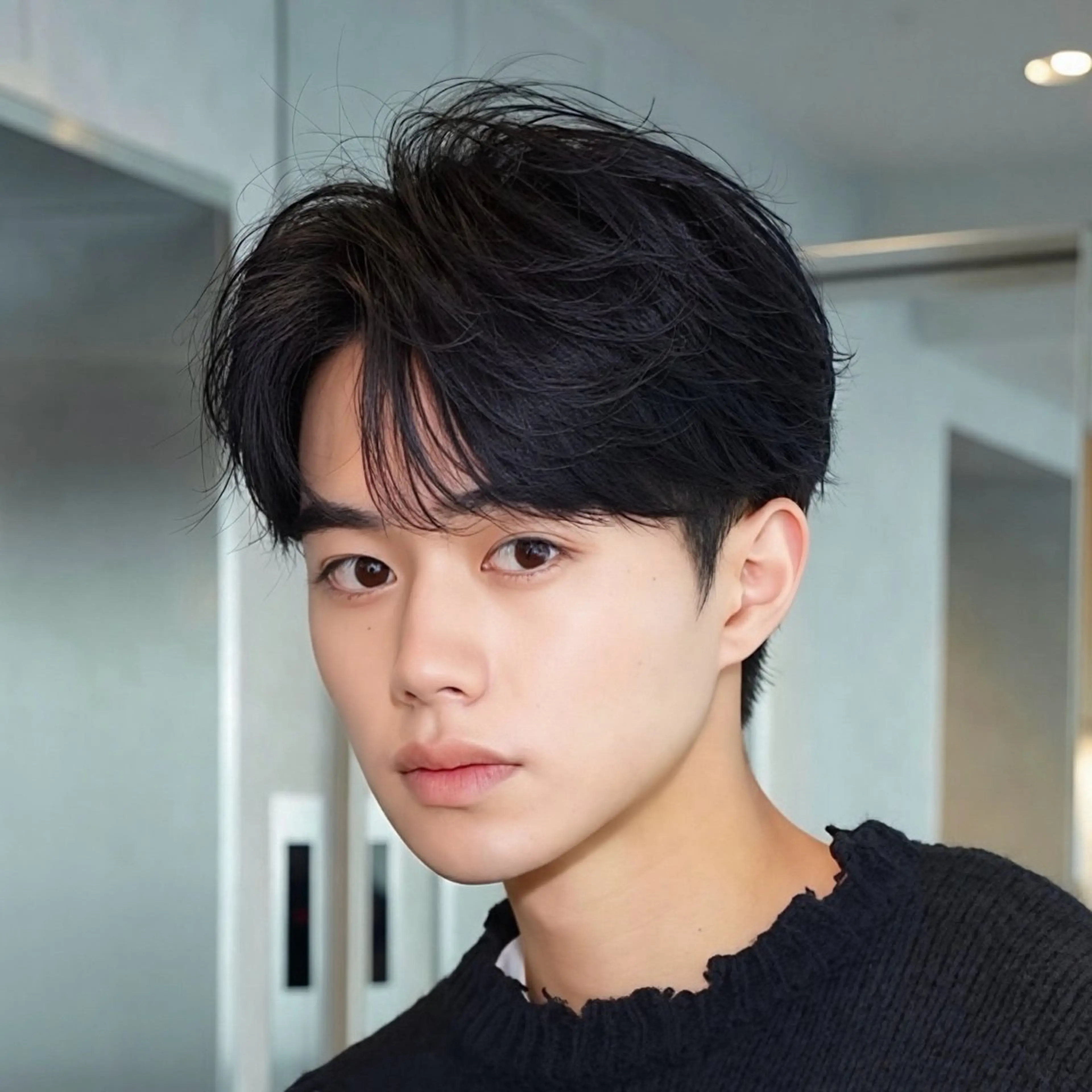 メンズカット＋曲がる縮毛矯正(カウンセリング動画撮影可能な方限定、短髪不可)の写真