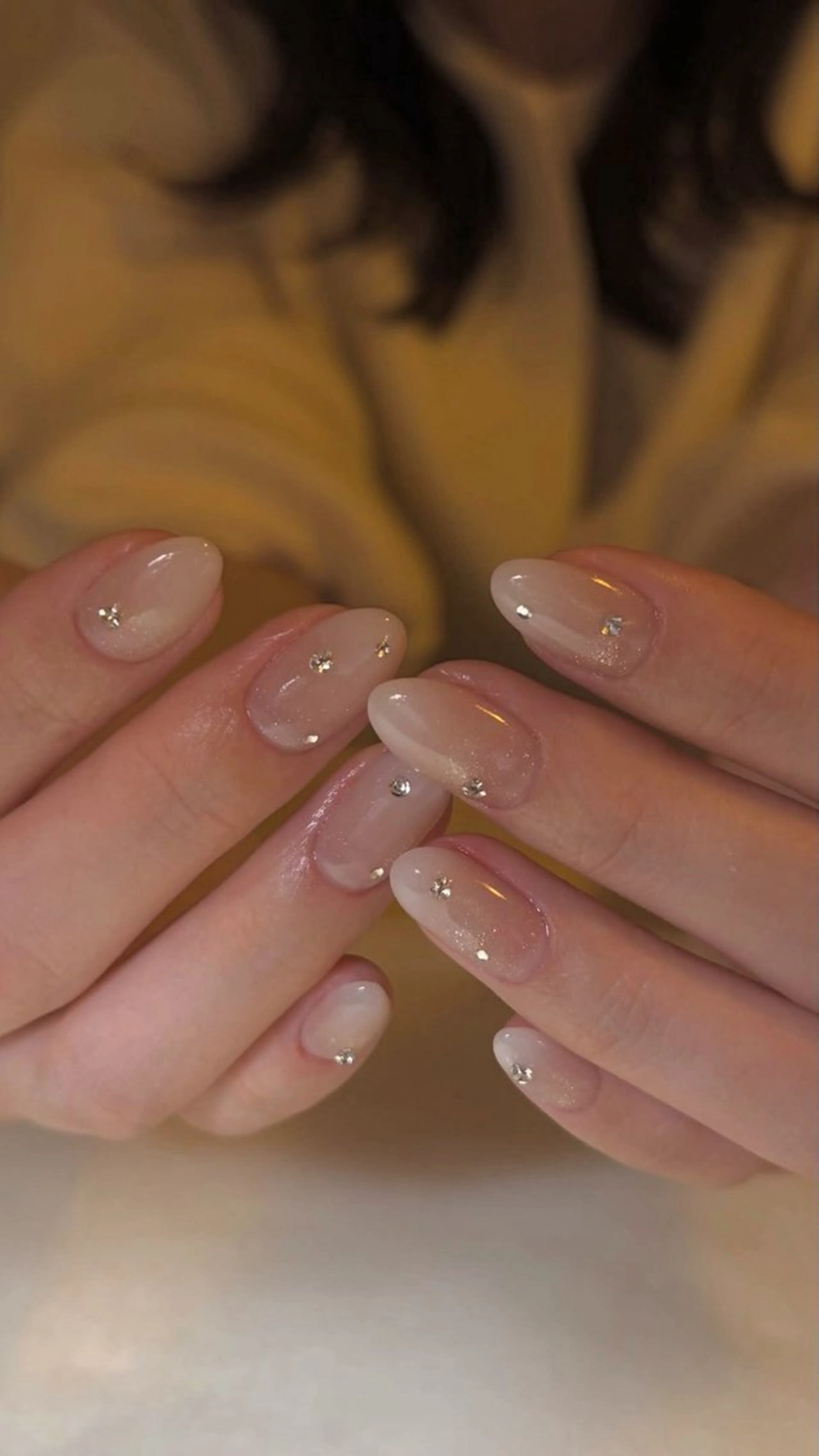 ネイル アートネイル フレンチネイル ジェルネイル 持ち込み ニュアンスネイル ハンドネイル ANA.CHUO 本川越店舗のネイルデザイン