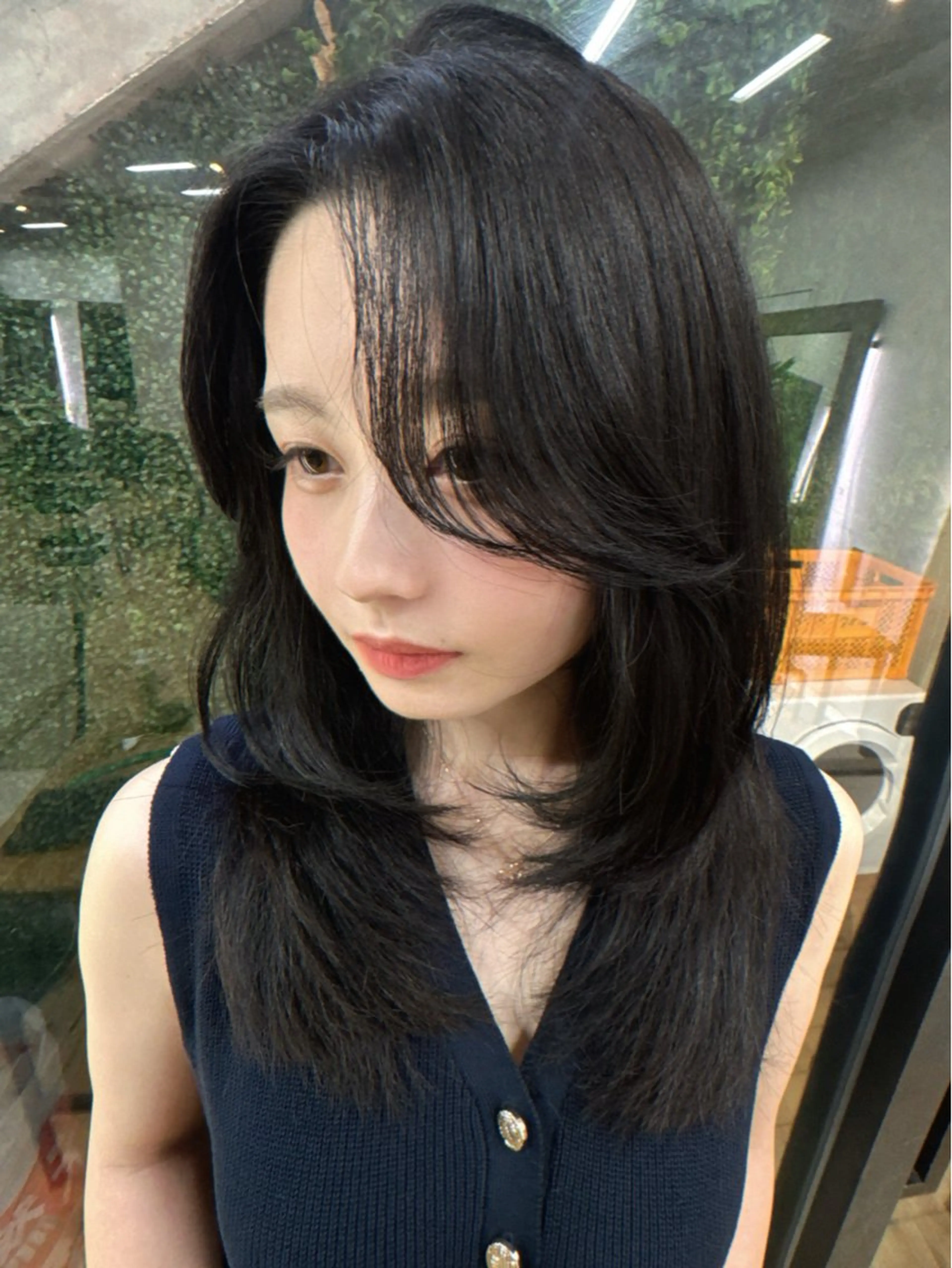 セミロング カラー カット ヘアカラー トリートメント Pocket仙台 💚モエリのヘアスタイル