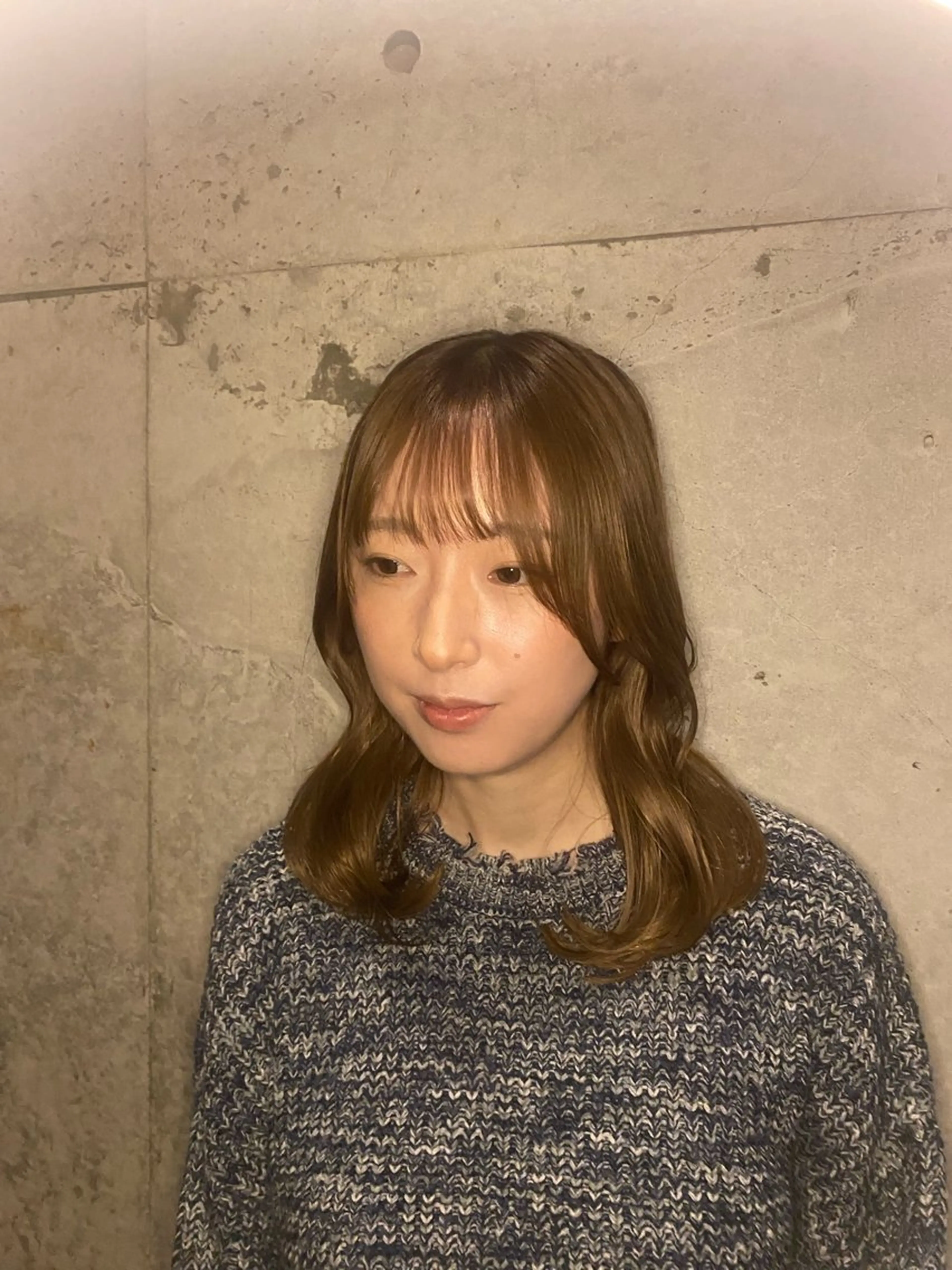 セミロング くびれヘア 顔周りカット レイヤーカット ARUE所属・🫧RIRI 🫧のヘアスタイル