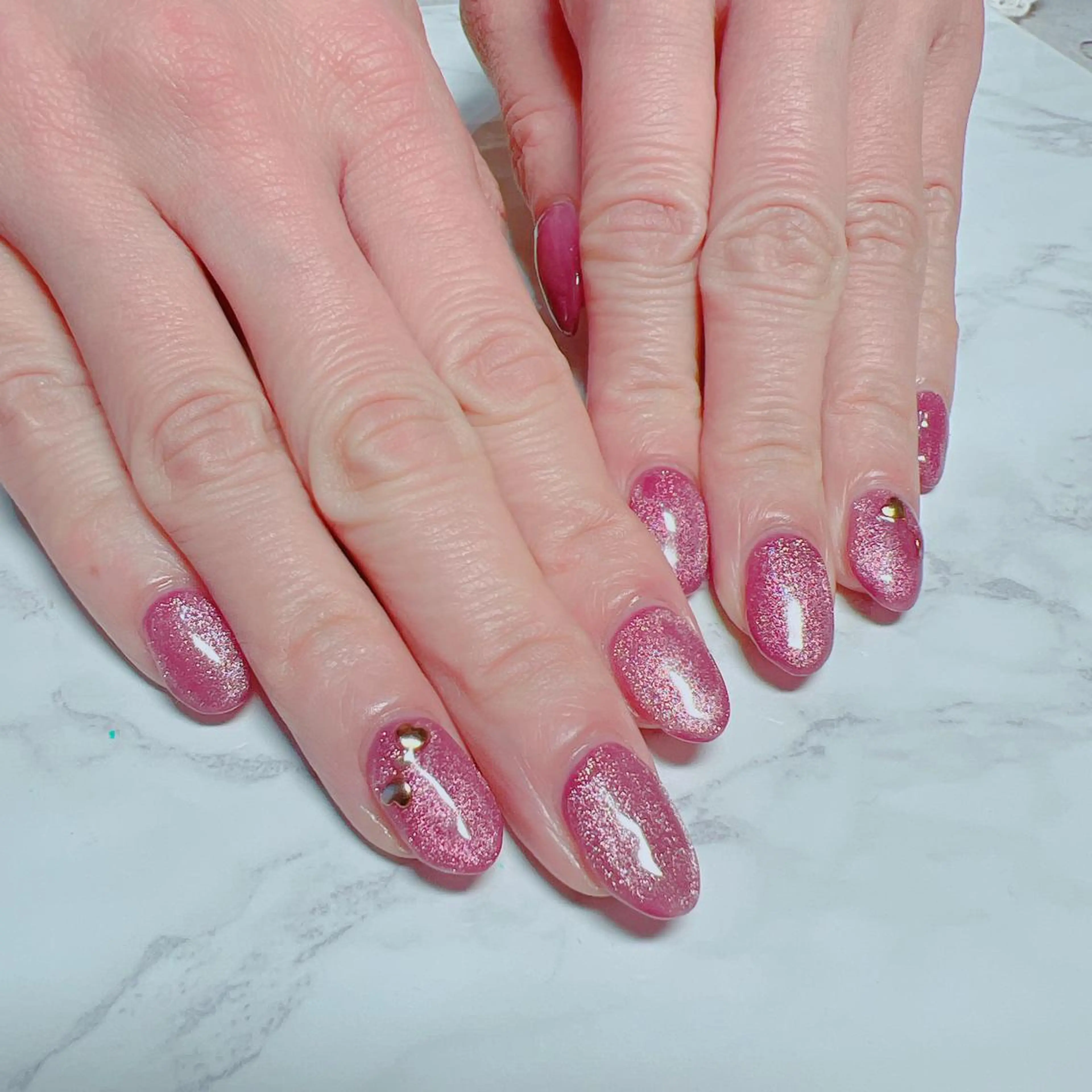 ネイル マグネットネイル ワンカラーネイル ハンドネイル たきぐち みちこのネイルデザイン