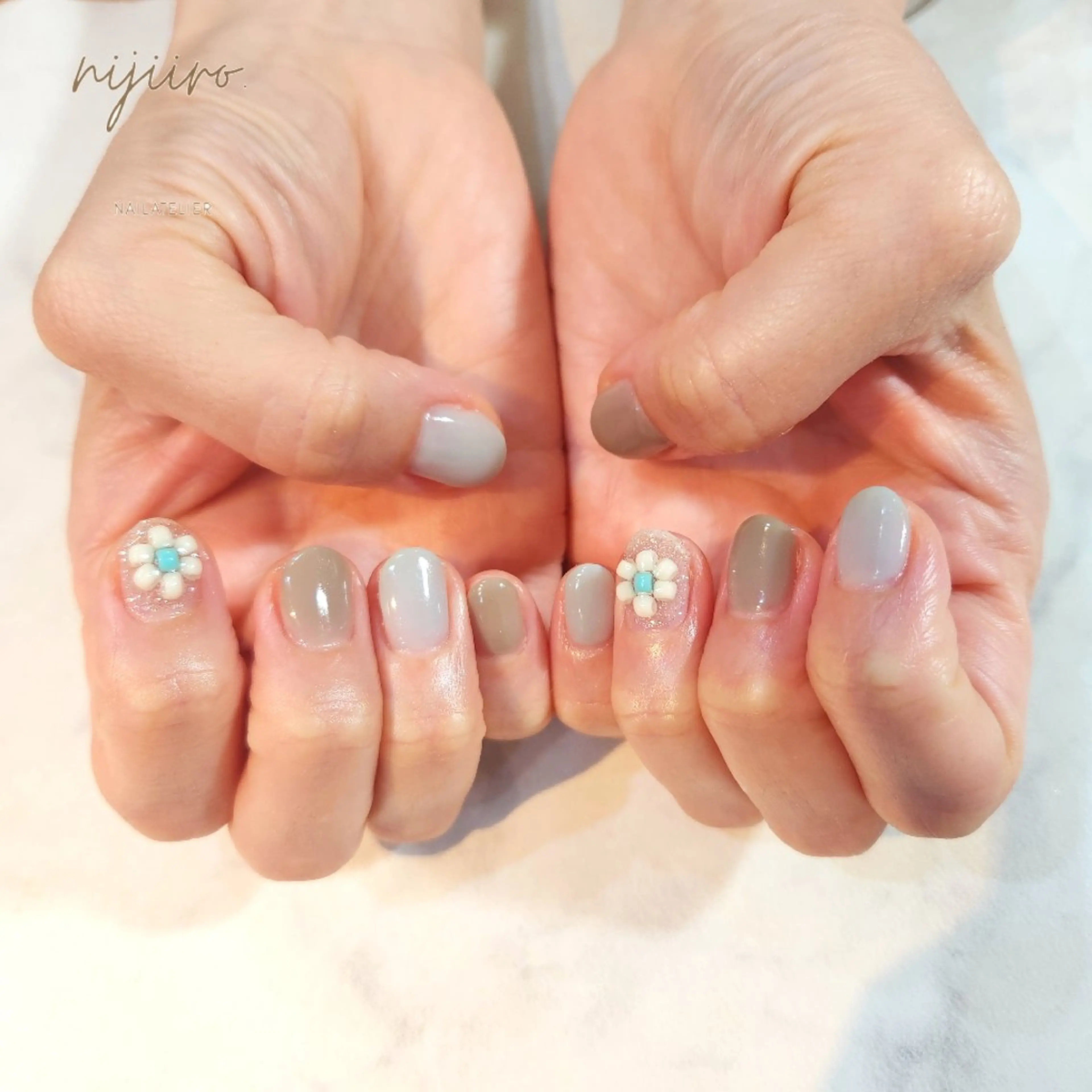 ネイル ハンドネイル nailatelier nijiiro.所属・nijiiro🌈 サトウのネイルデザイン