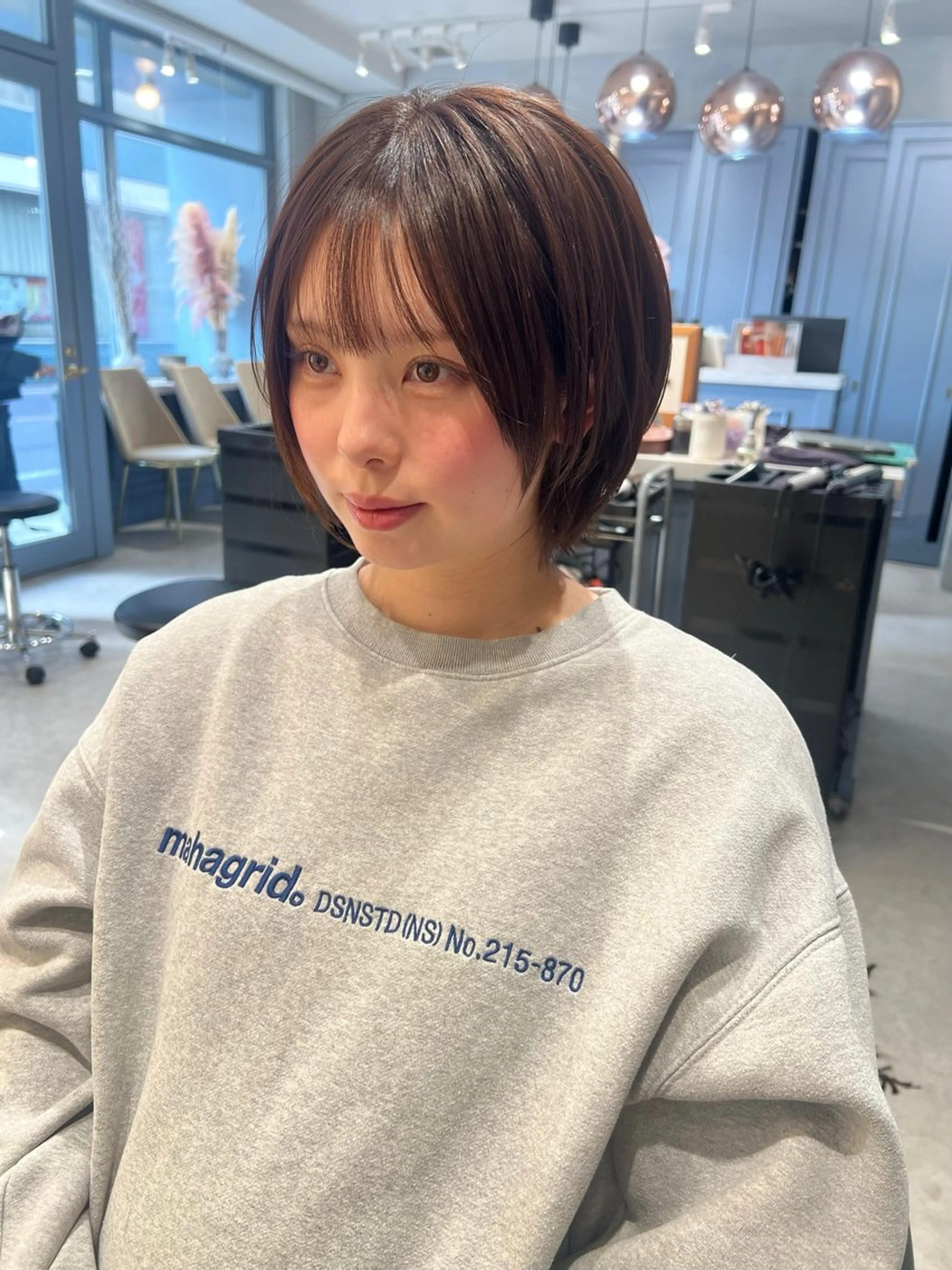 ショート ボブレイヤー ボブ レイヤーカット カット ヘアカラー トリートメント 韓国レイヤーカット/ 縮毛矯正/羽田航のヘアスタイル