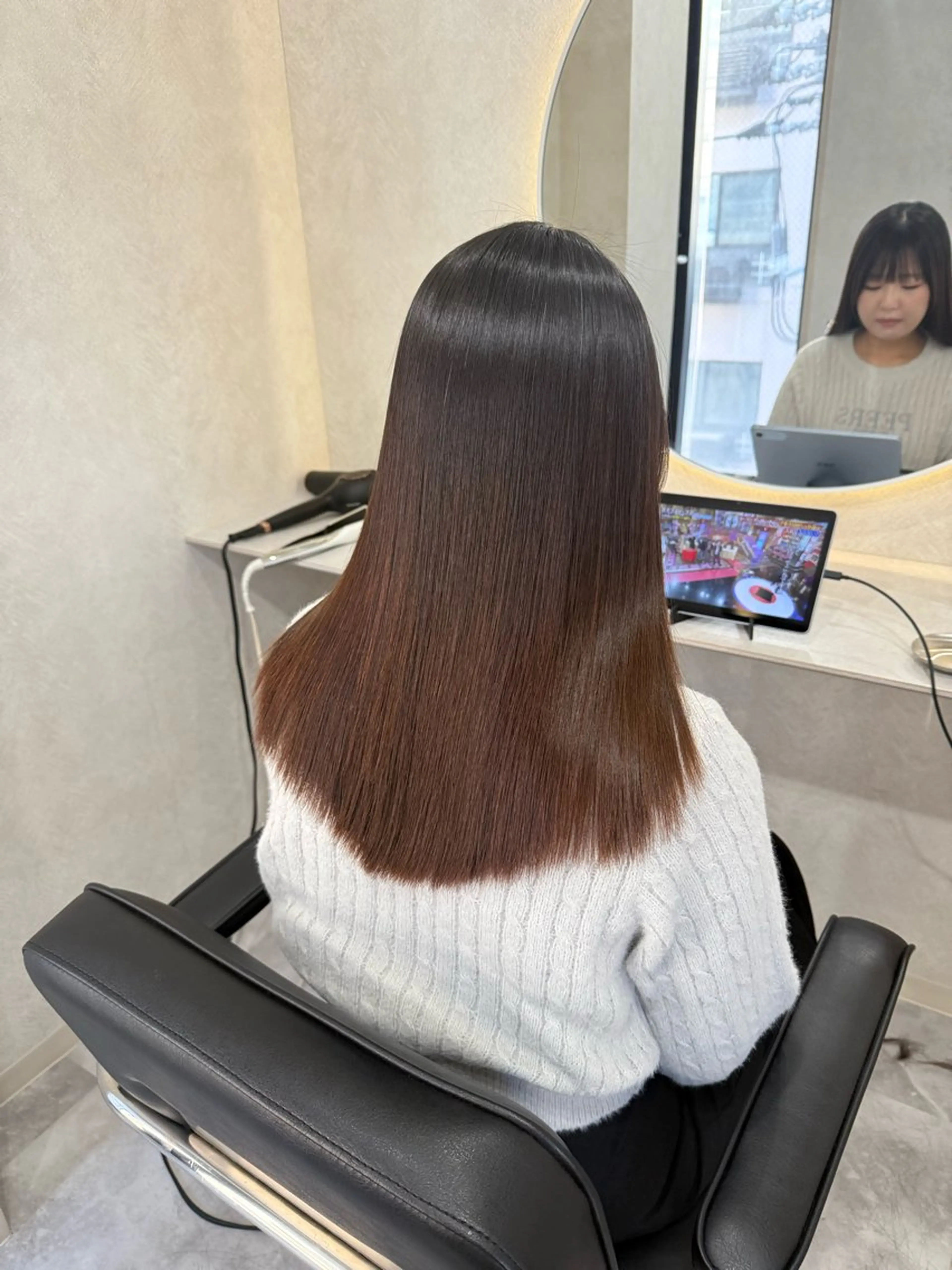 セミロング 縮毛矯正 髪質改善サロンWHITE所属・☁️髪質改善サロン WHITE🫧miuのヘアスタイル