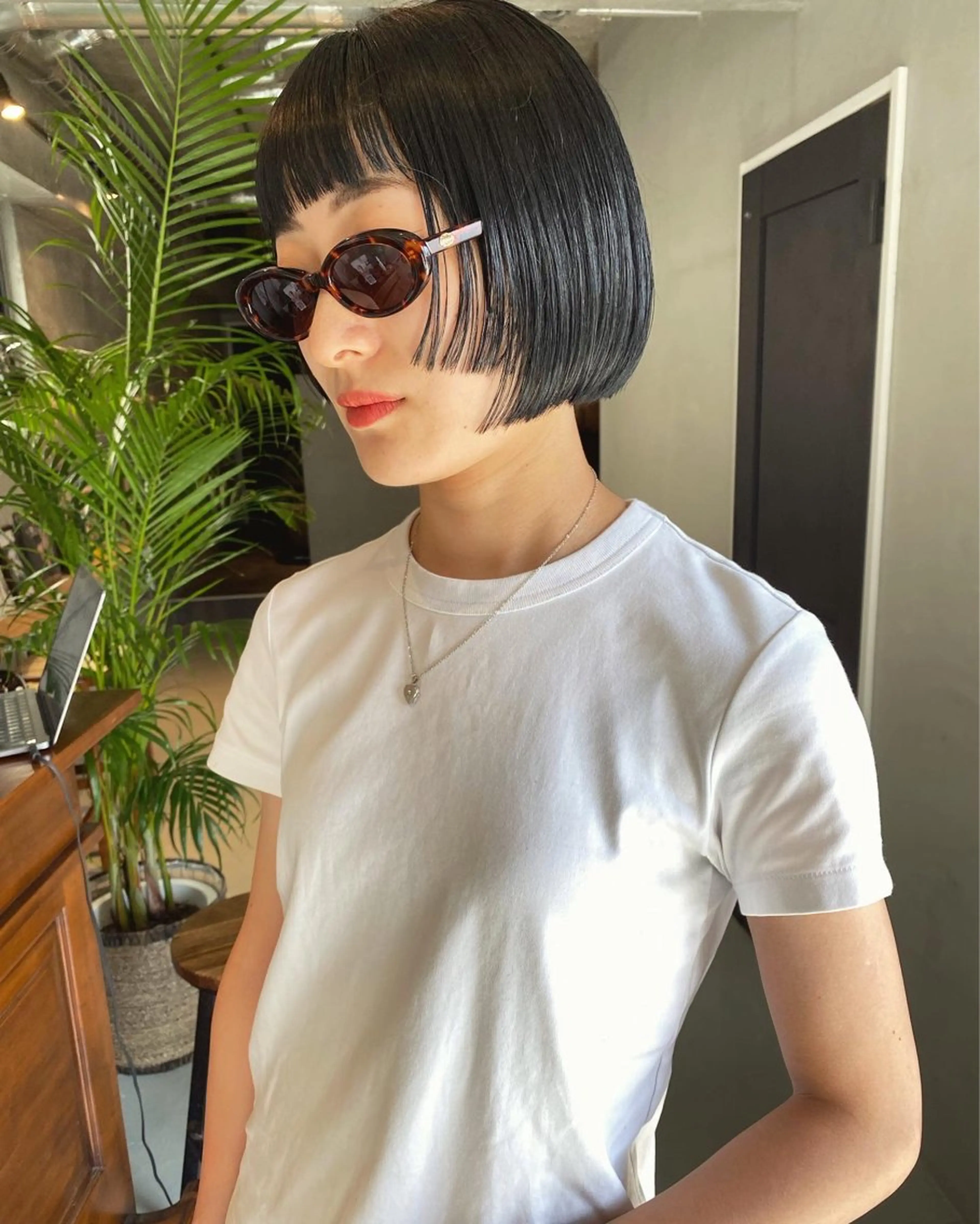 ミディアム カラー ブルーカラー ネイビーカラー ボブ レイヤーカット カット ヘアカラー トリートメント 🧼柴田 健太郎🧼のヘアスタイル