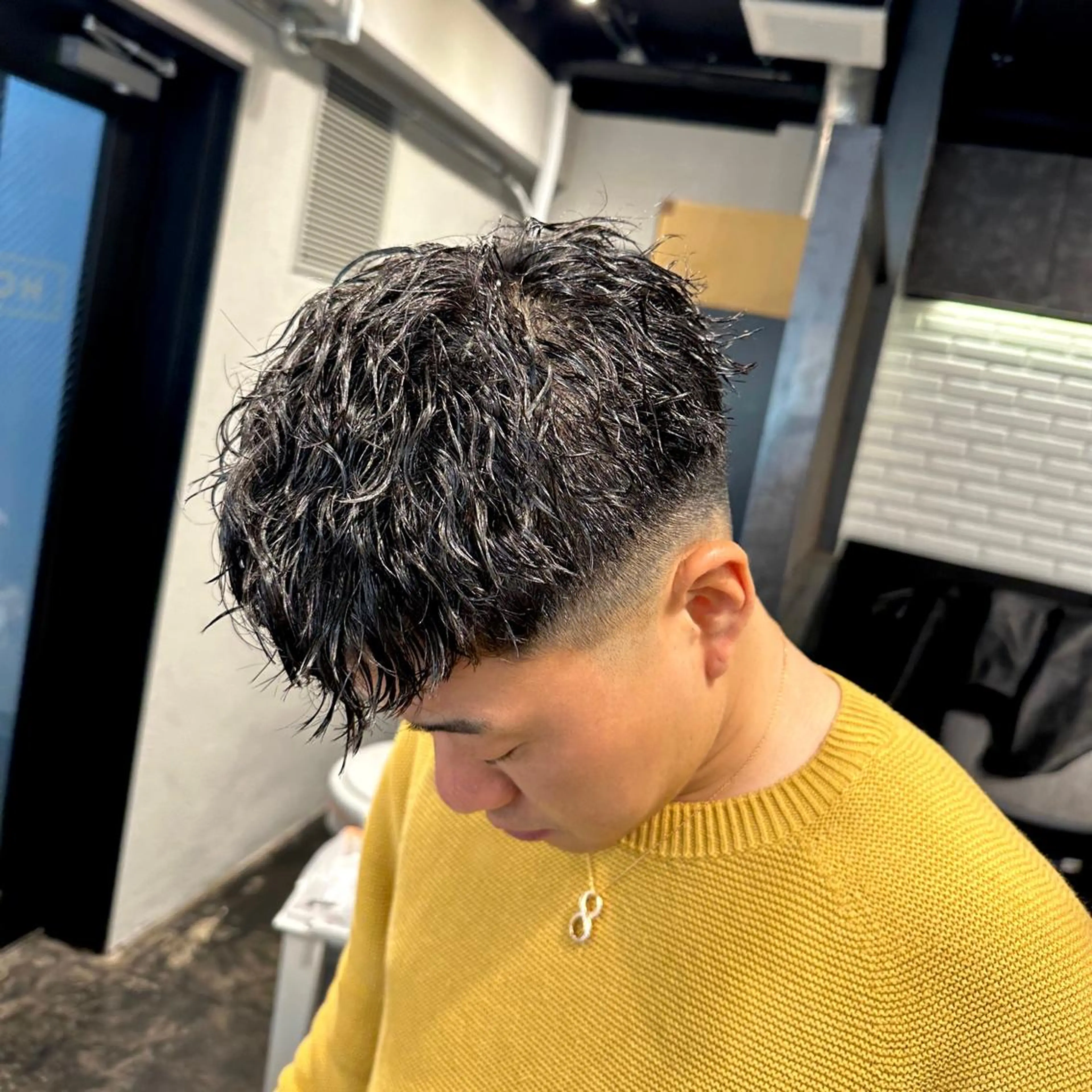 メンズ カット パーマ トリートメント ツイスパ/メンズ パーマ/歩夢のヘアスタイル