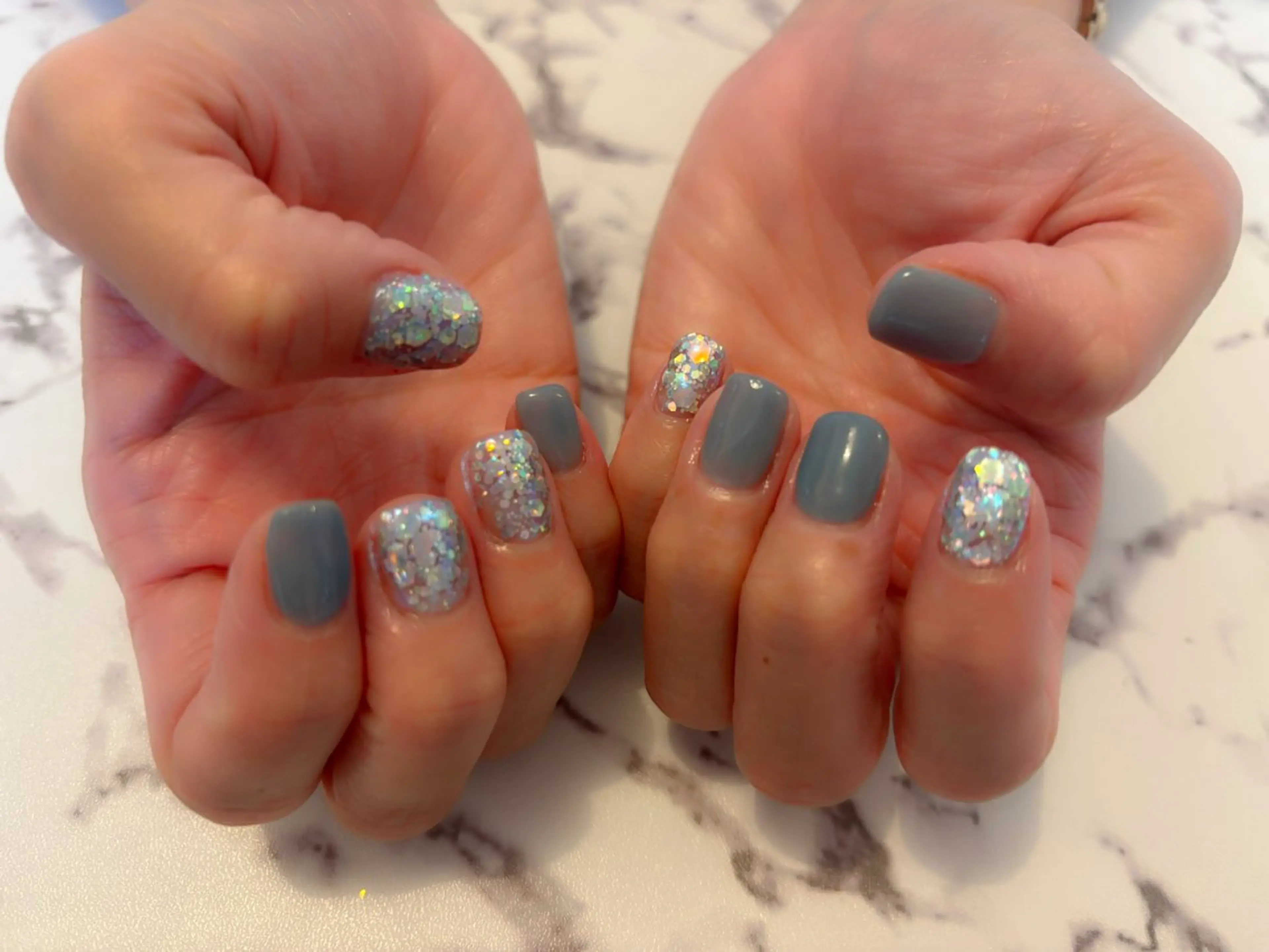 ネイル ミラーネイル ワンカラーネイル komohana salon🌺のネイルデザイン