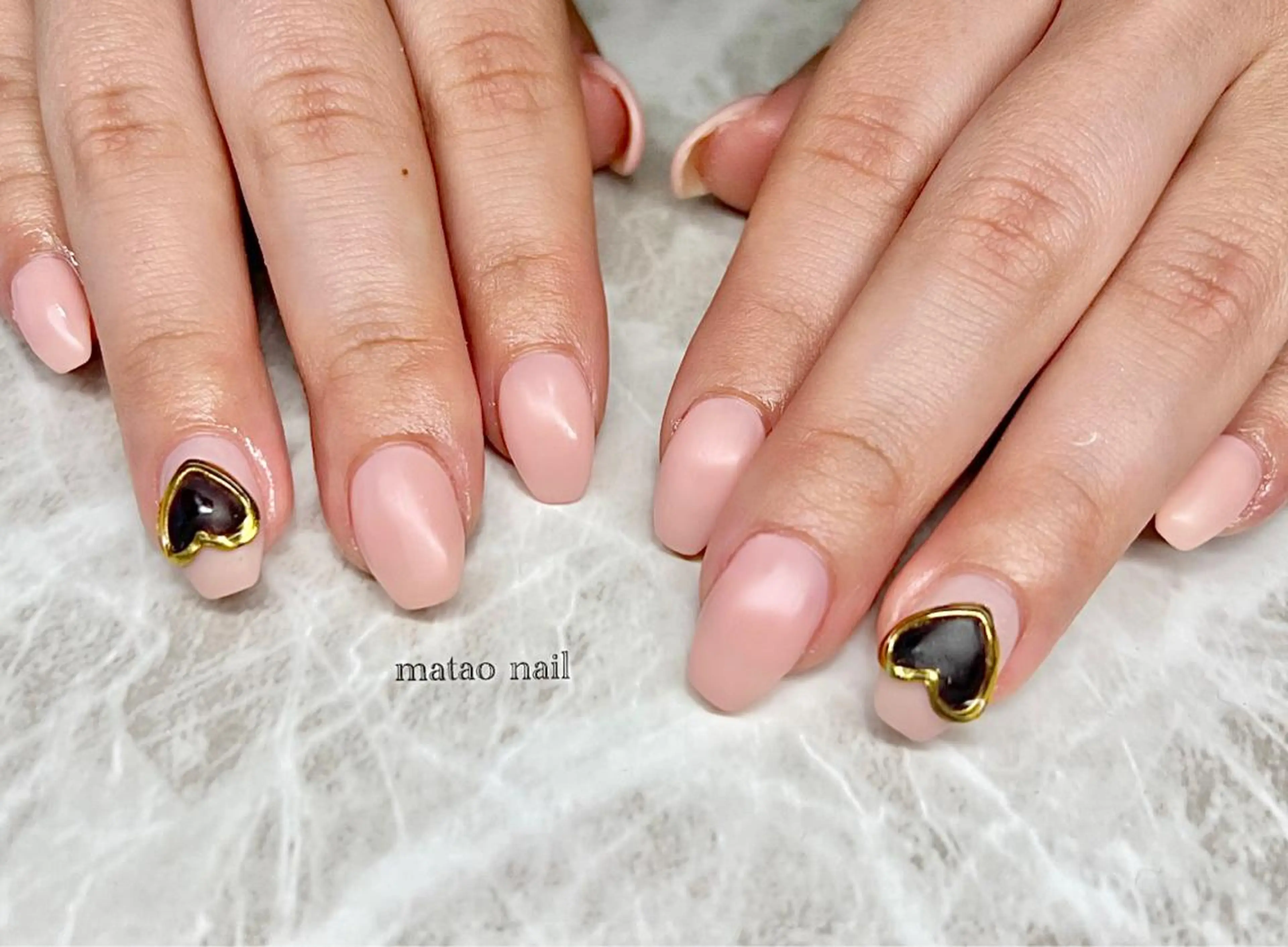 ネイル ハート マットネイル matao nailのネイルデザイン