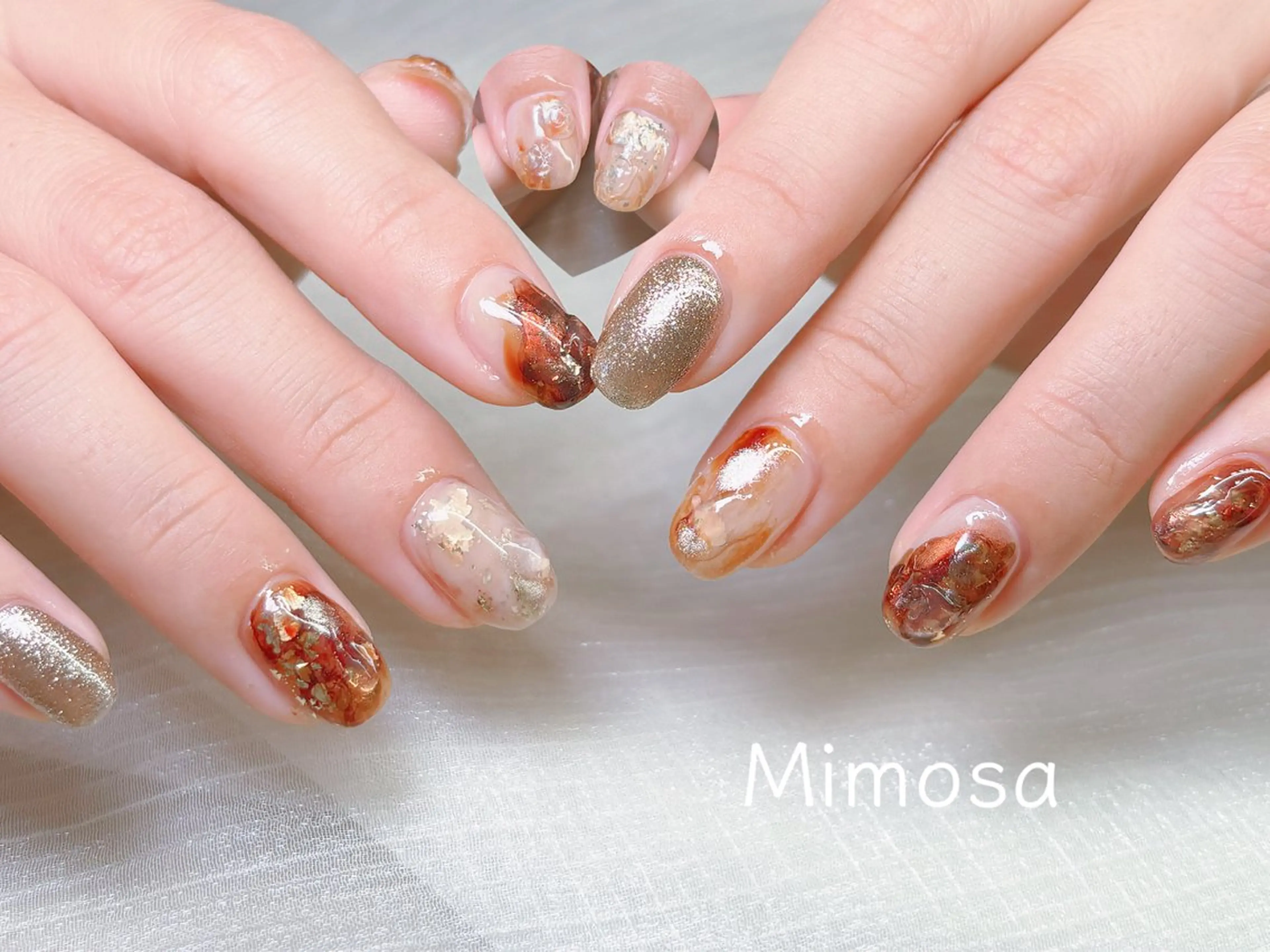 ネイル ハンドネイル 💛Mimosa💛 吉祥寺のネイルデザイン