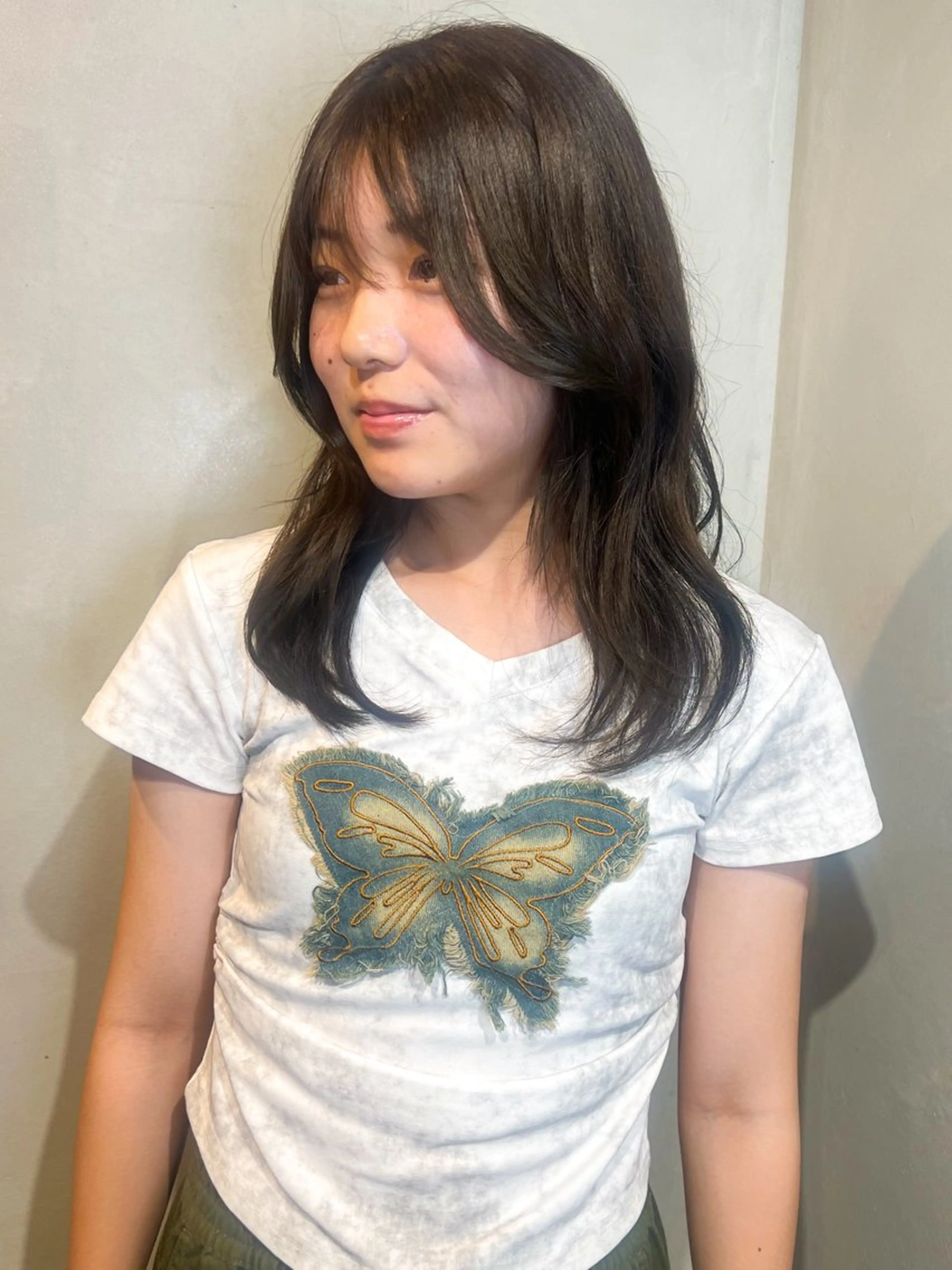 ミディアム カラー ヘアカラー トリートメント Aya/四条烏丸/ インナーカラーのヘアスタイル