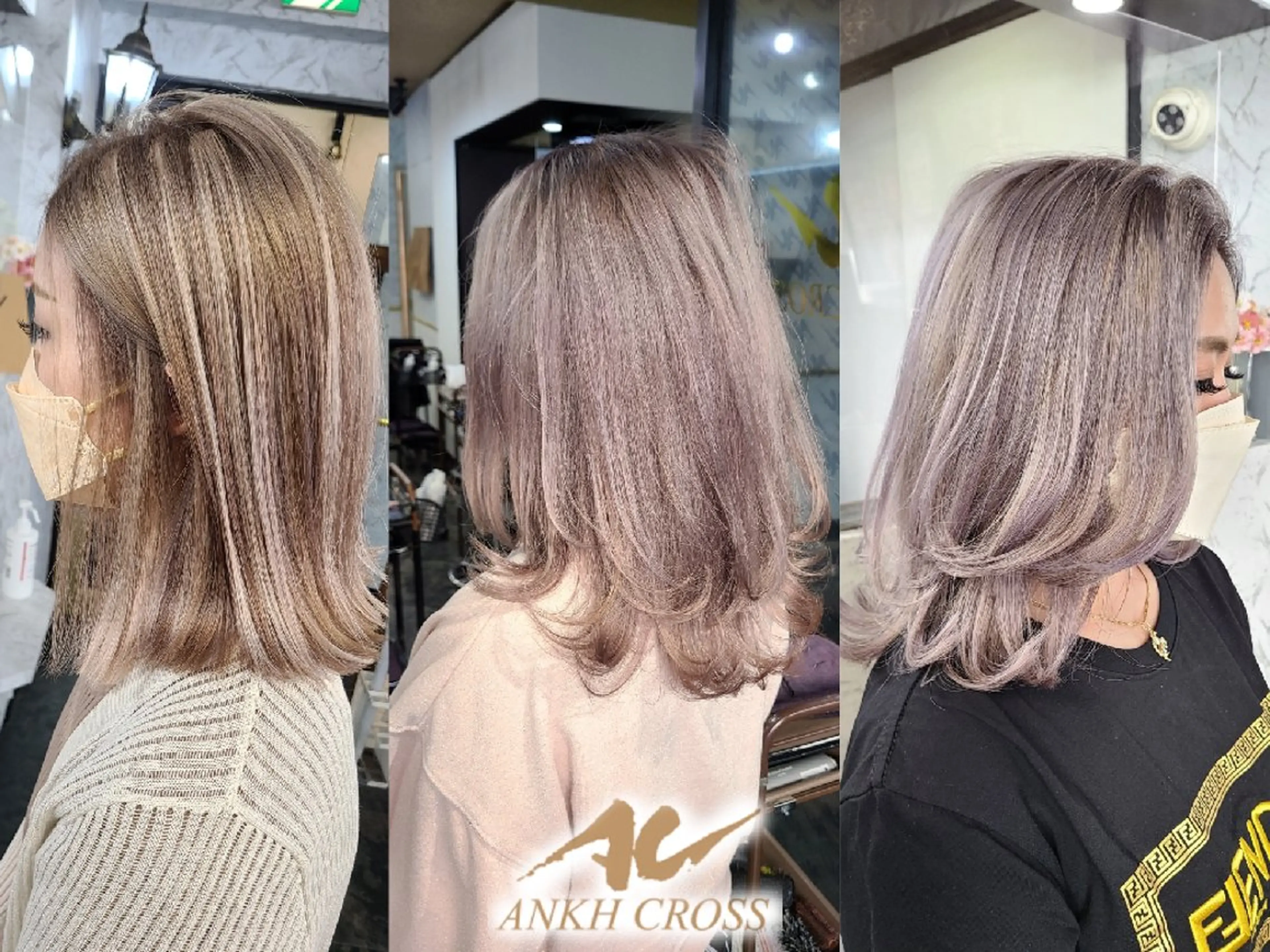 ミディアム シールエクステ エクステ ヘアカラー ANKH CROSS 池袋所属・*エクステ/髪質改善 カラー特化*マサキのヘアスタイル