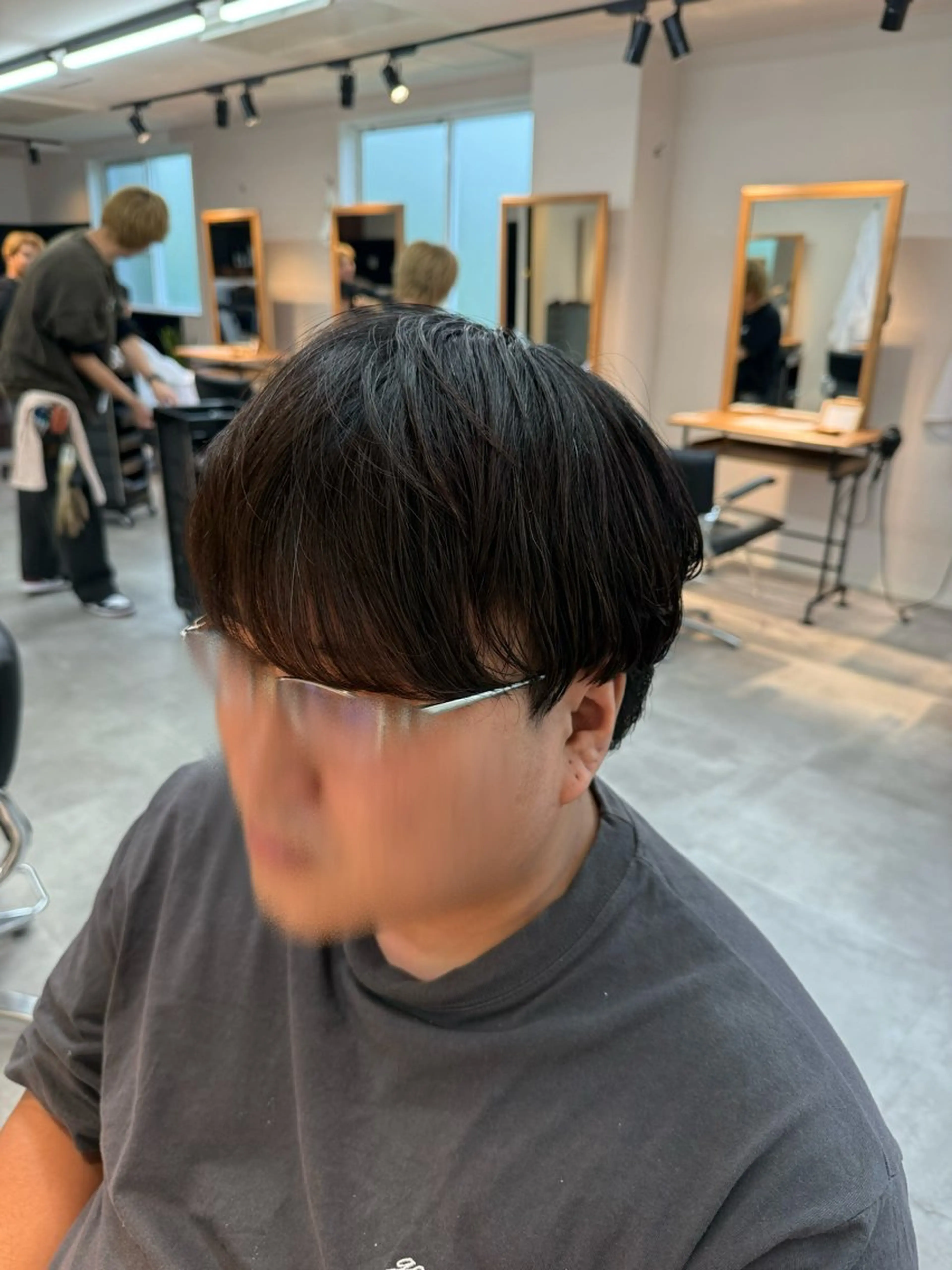 メンズ センターパート フェザーパーマ メンズ韓国風 メンズパーマ 韓国ヘア特化/メンズ パーマ/千葉駅/下田のヘアスタイル