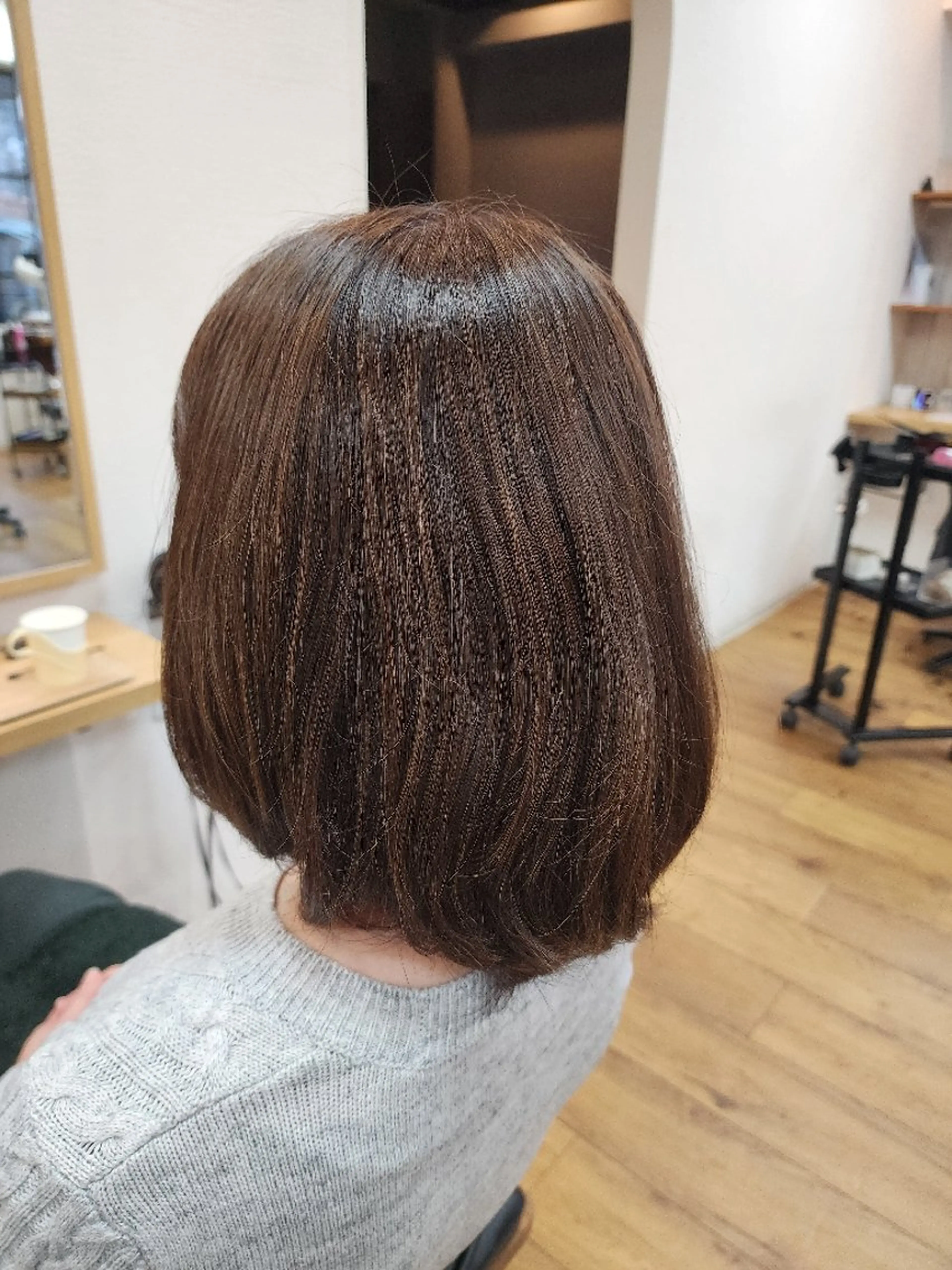 ミディアム 近森 美帆[モーラ高石店]のヘアスタイル