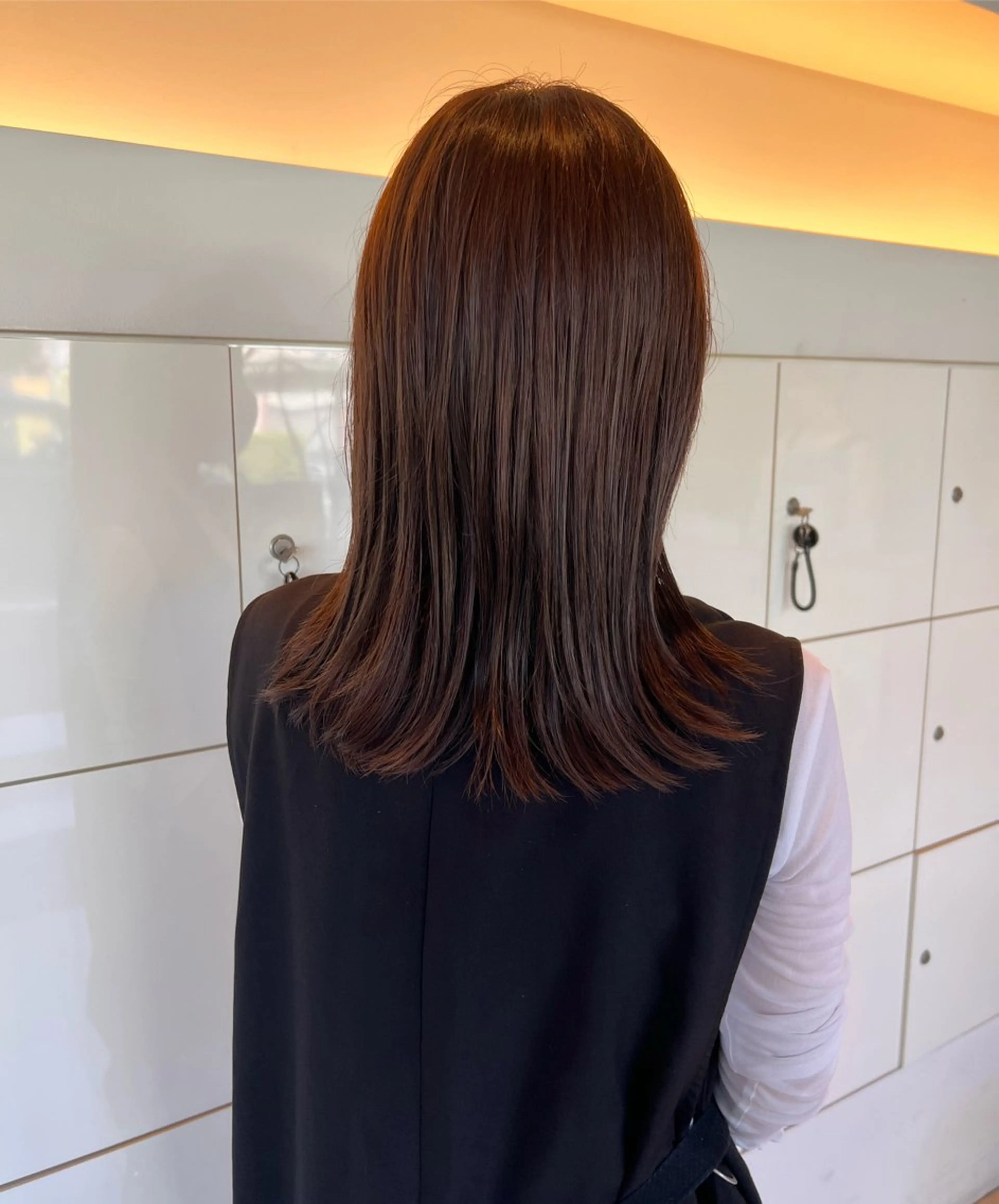 セミロング カラー リリカ🐈‍⬛ブリー チカラー/上永谷のヘアスタイル