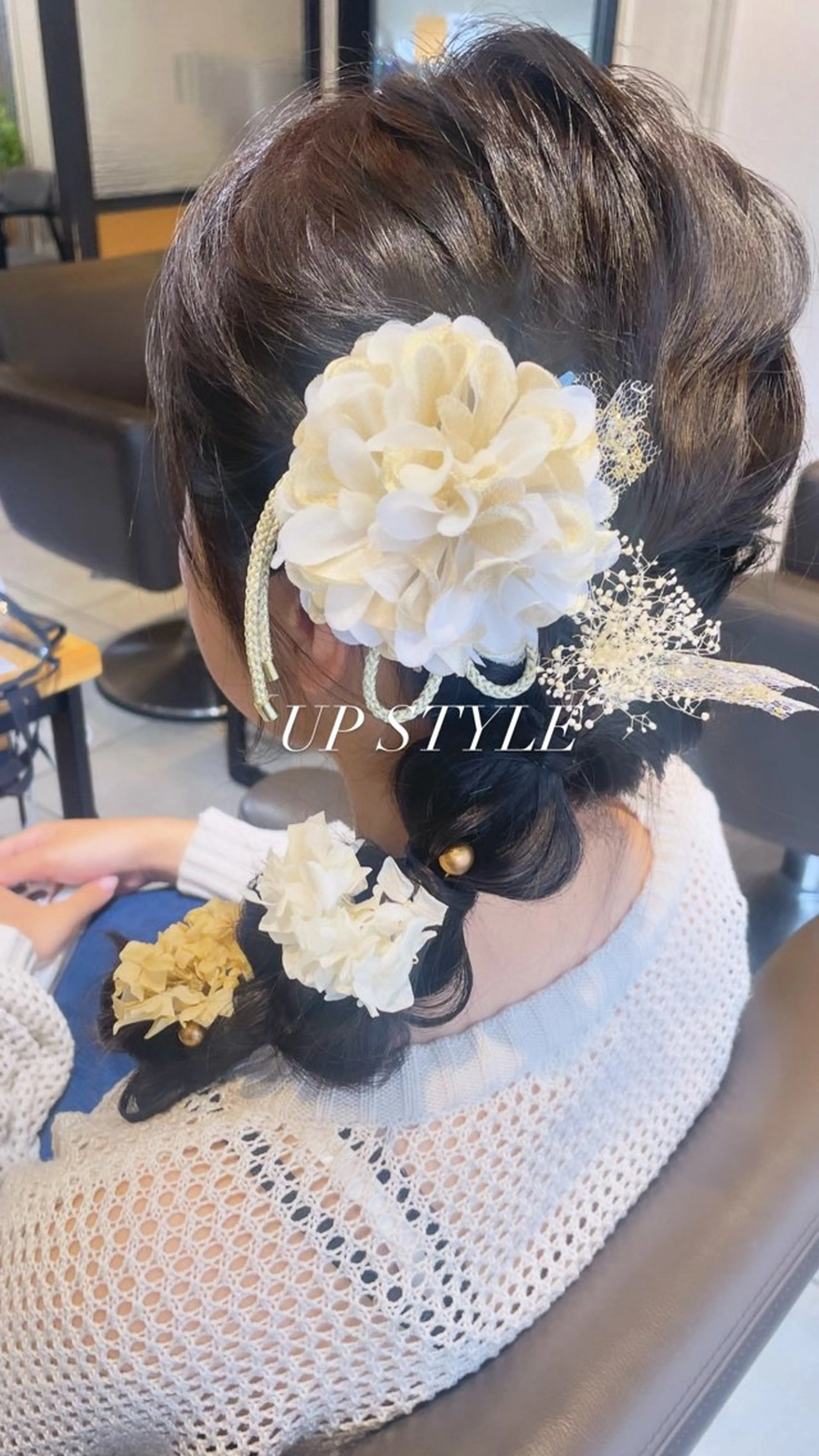 🎀🩷お呼ばれ簡単ヘアセット🩷🎀（ダウンスタイルからアップスタイルまで）の写真