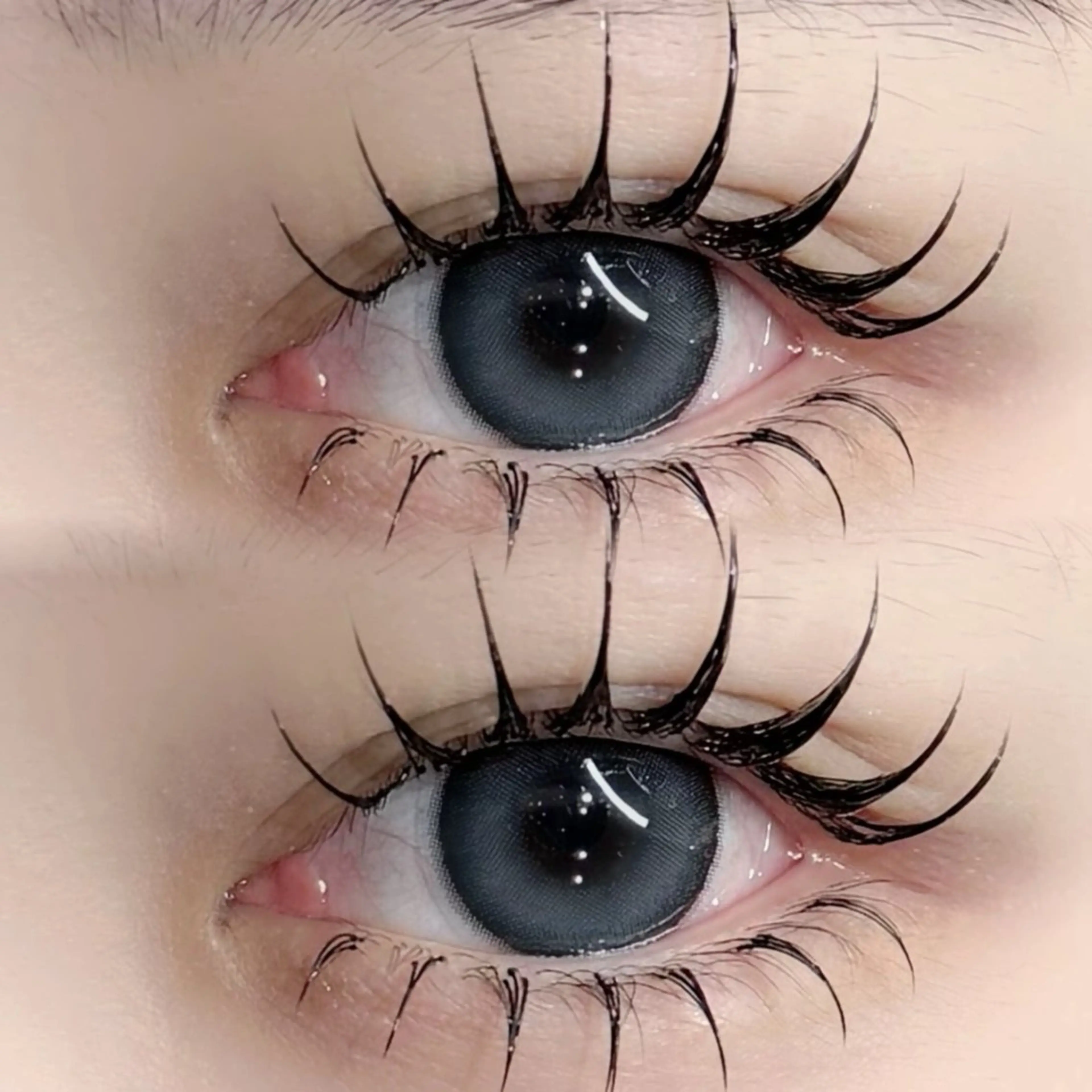 👗パリエク👗上パリジェンヌ＋フラット上90本＋似合わせ下まつげ＋💡LED付き オフ無料の写真