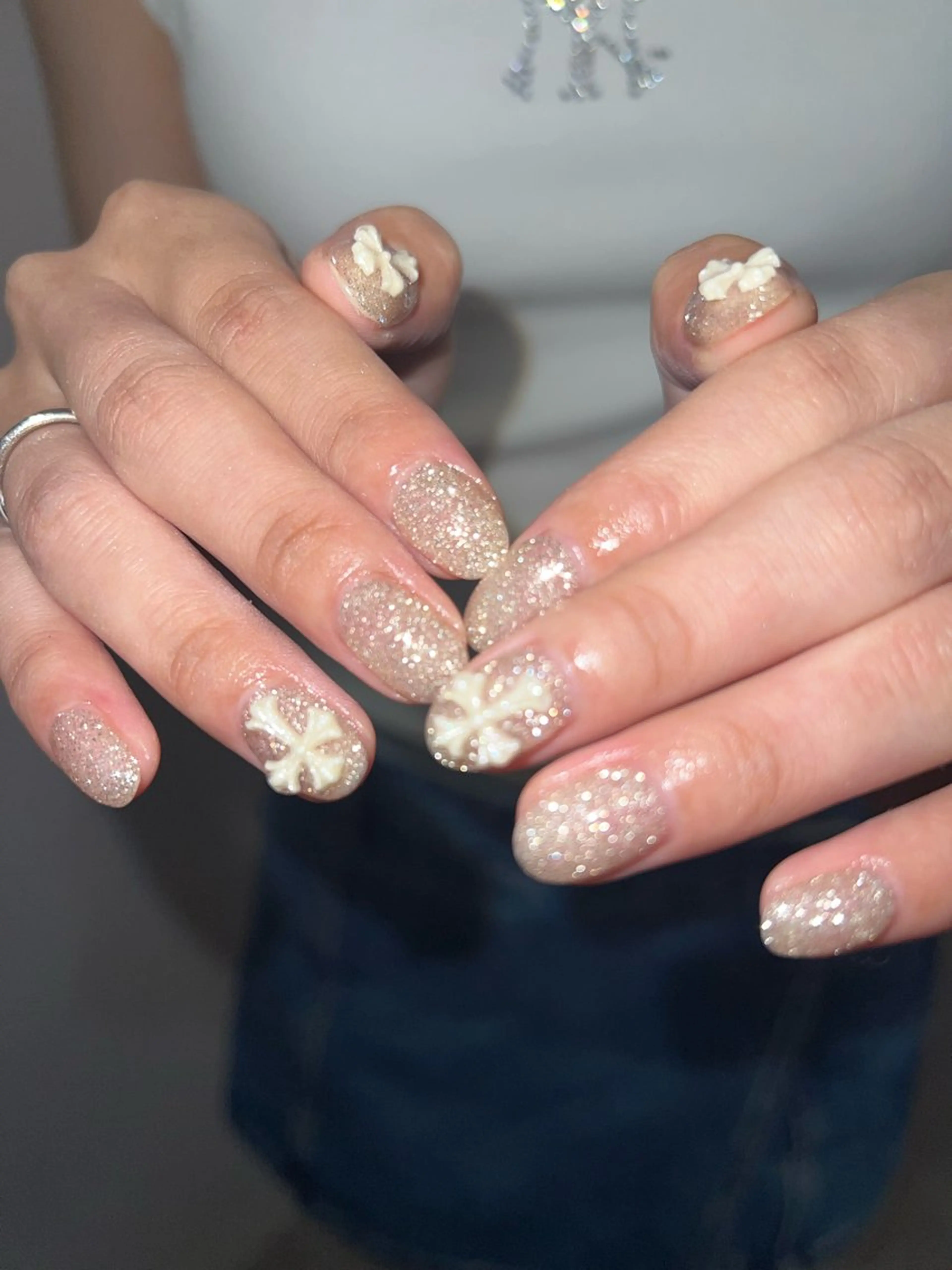 ネイル フラッシュネイル ジェルネイル マグネットネイル ニュアンスネイル パラジェル ハンドネイル ハンドケア Bana_ Nailのその他イメージ