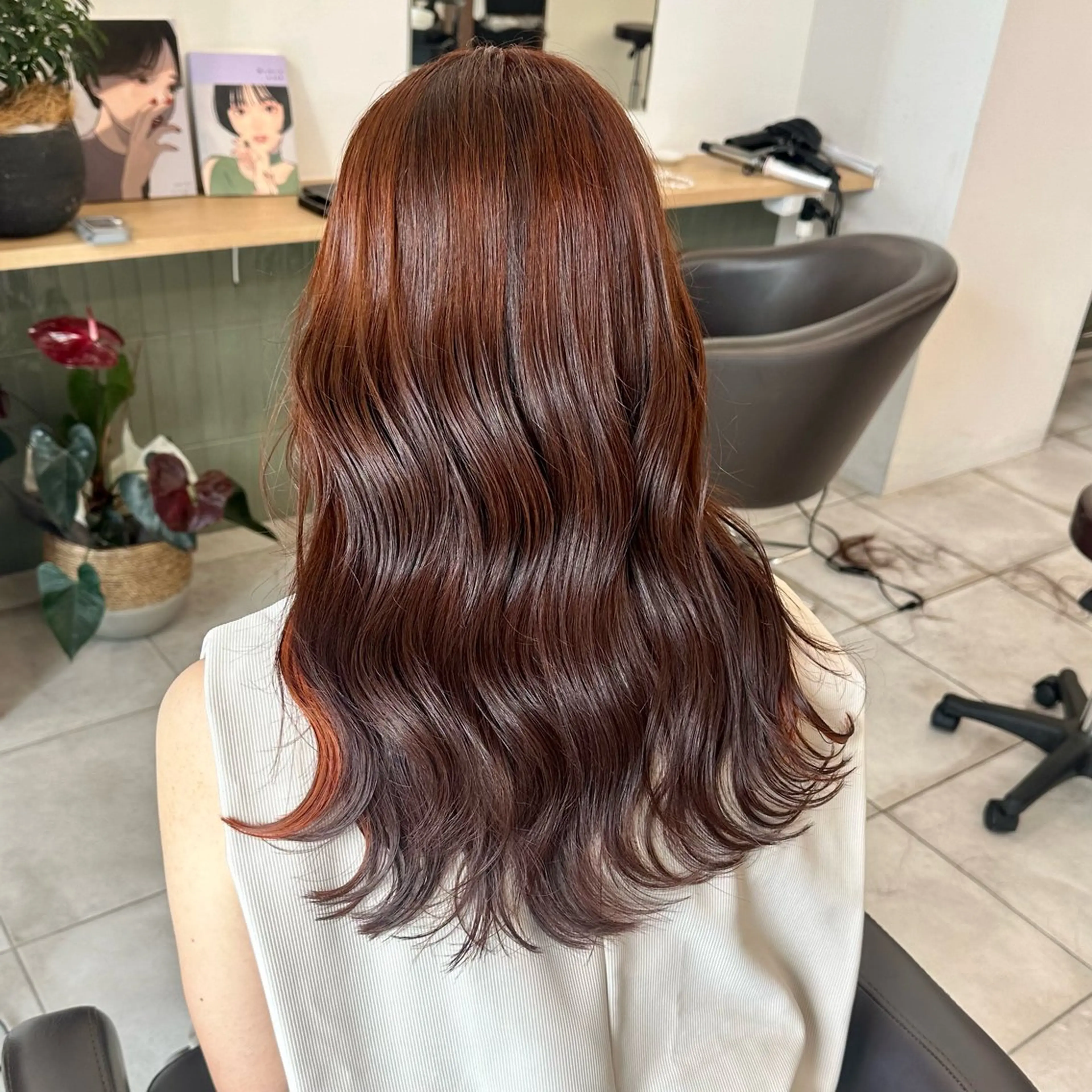 セミロング カラー カット ヘアカラー トリートメント ブリーチなし/レイヤ ー特化🌈Tommyのヘアスタイル