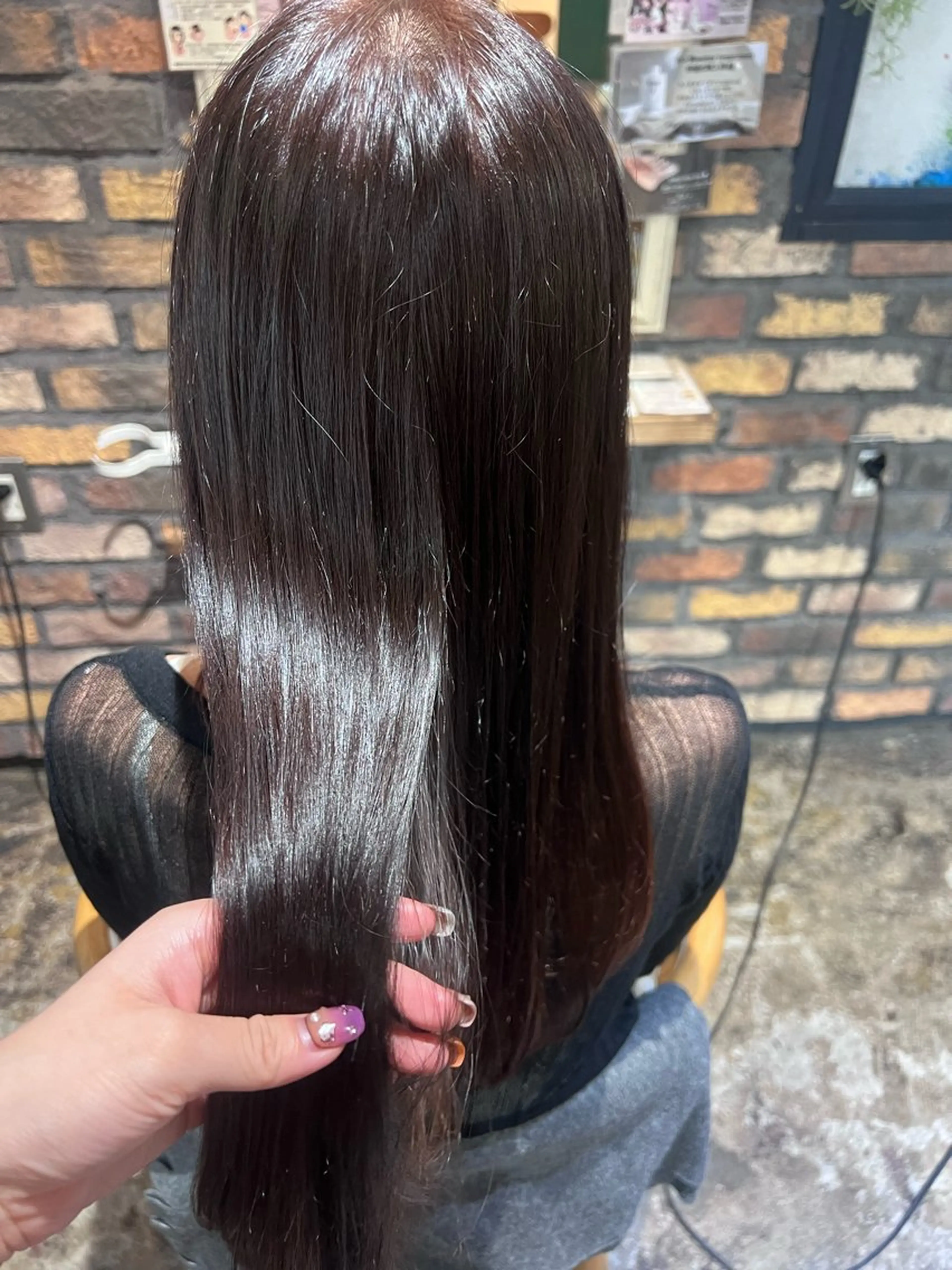 ロング カラー 木原 めいのヘアスタイル