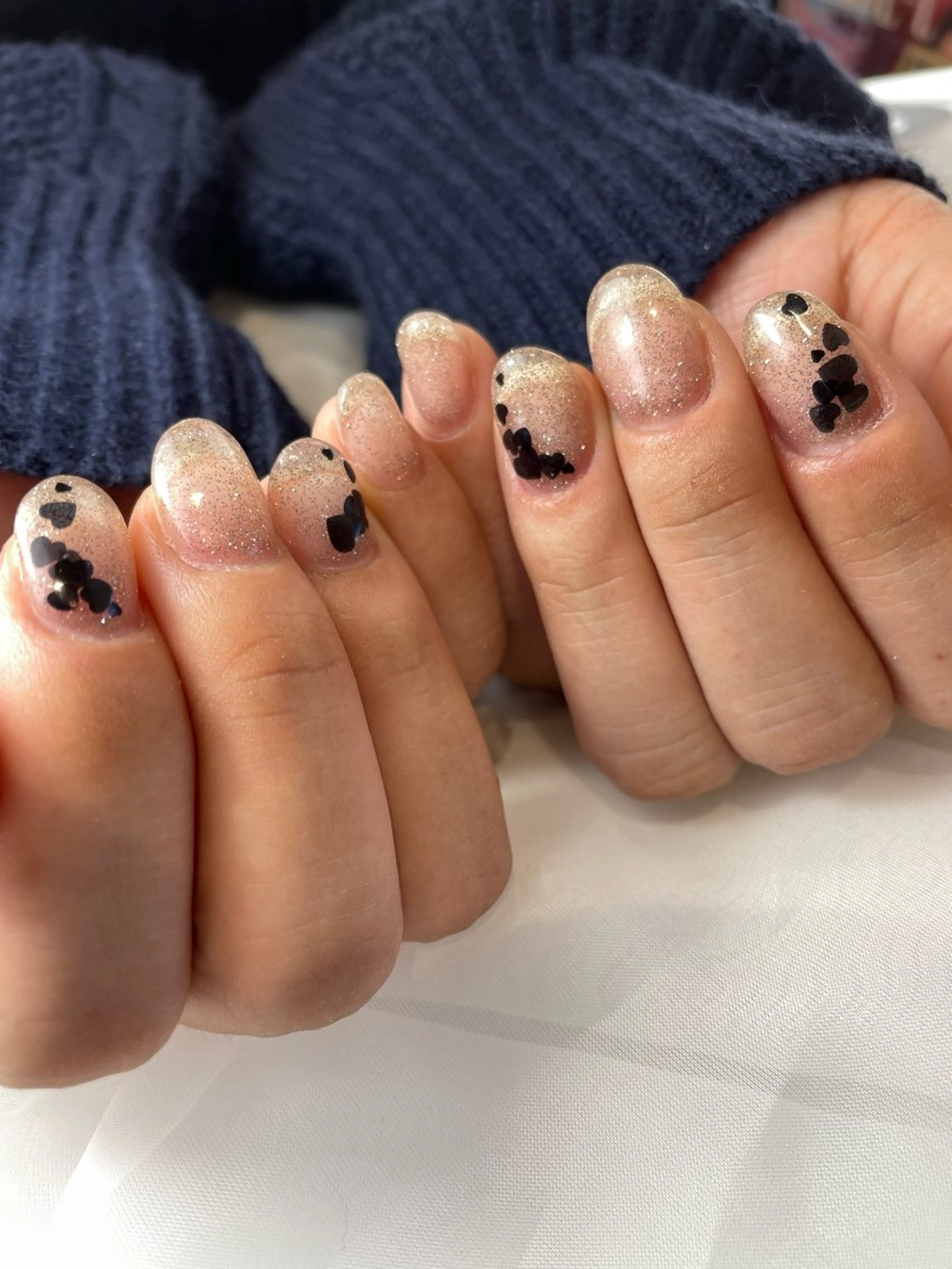 ネイル フラッシュネイル ハート nail atelier Kのネイルデザイン