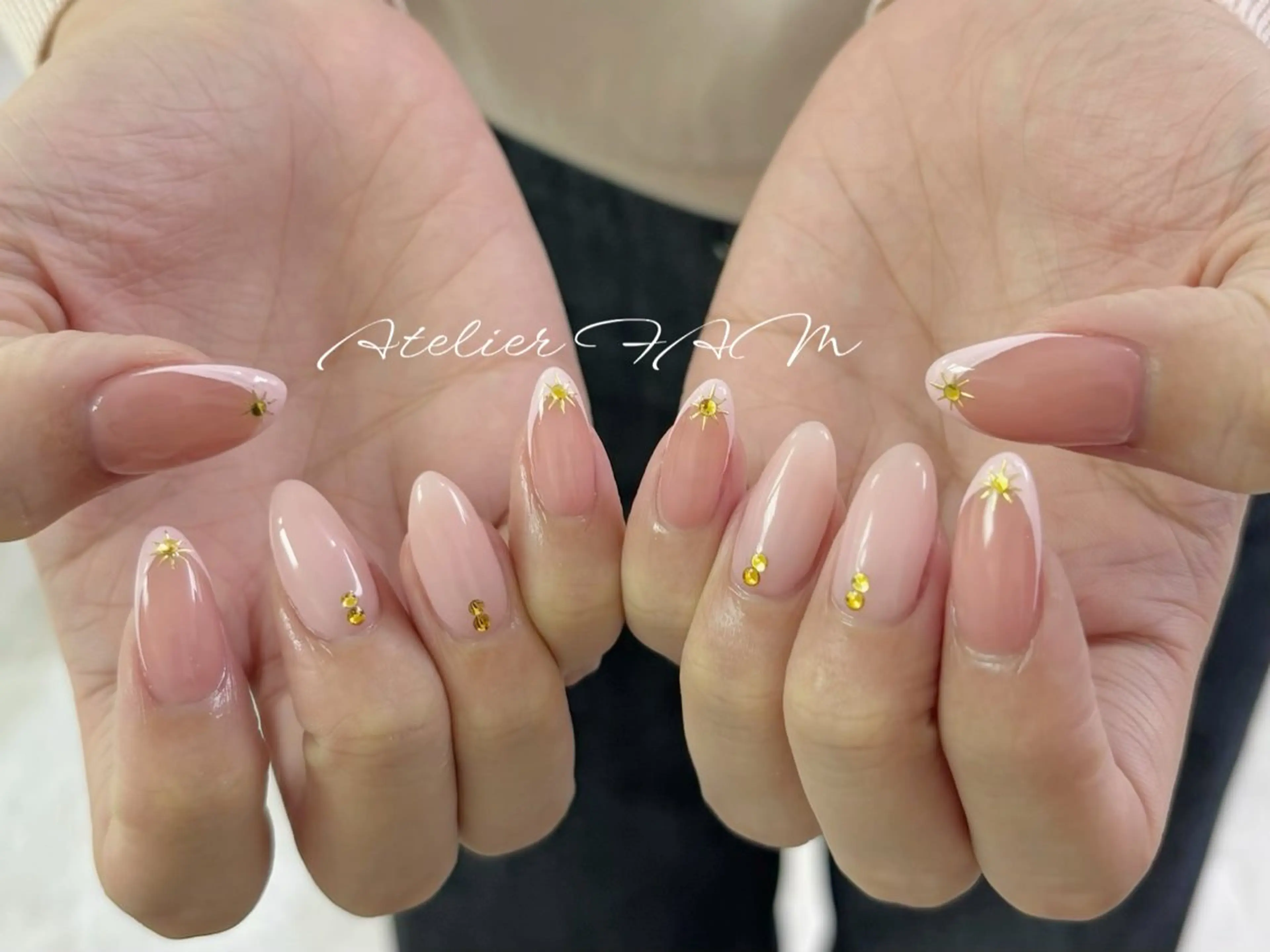 セミロング ハンドネイル nail&eyelashsalon atelier fam上本町店所属・アトリエ FAMのネイルデザイン