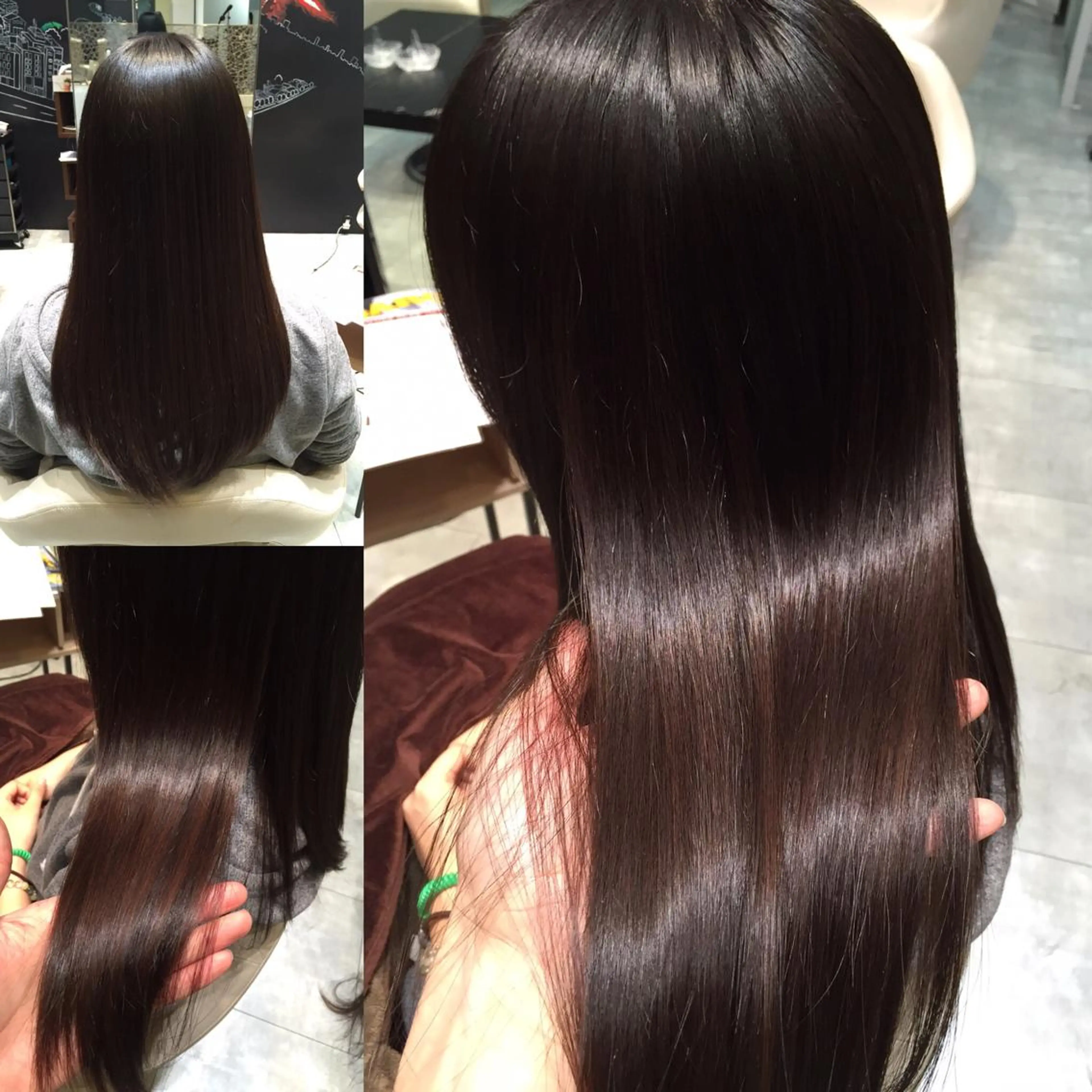 ミディアム セミロング ロング カラー ブラウンカラー ダークブラウン Re:ta KANZOのヘアスタイル