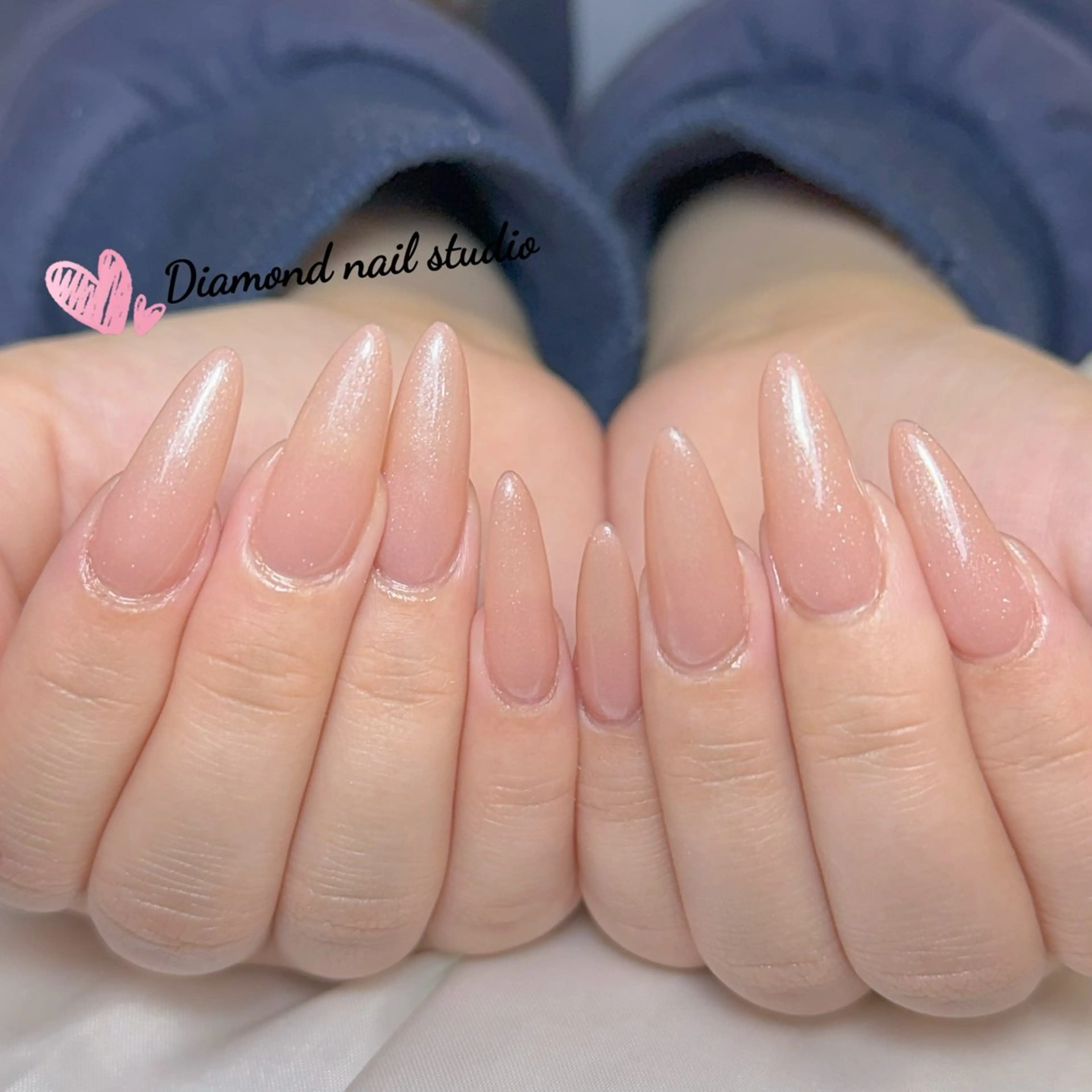 ネイル アートネイル オーロラネイル フラッシュネイル ガーリー キラキラネイル ハンドネイル DIAMOND NAILMANAMIのネイルデザイン