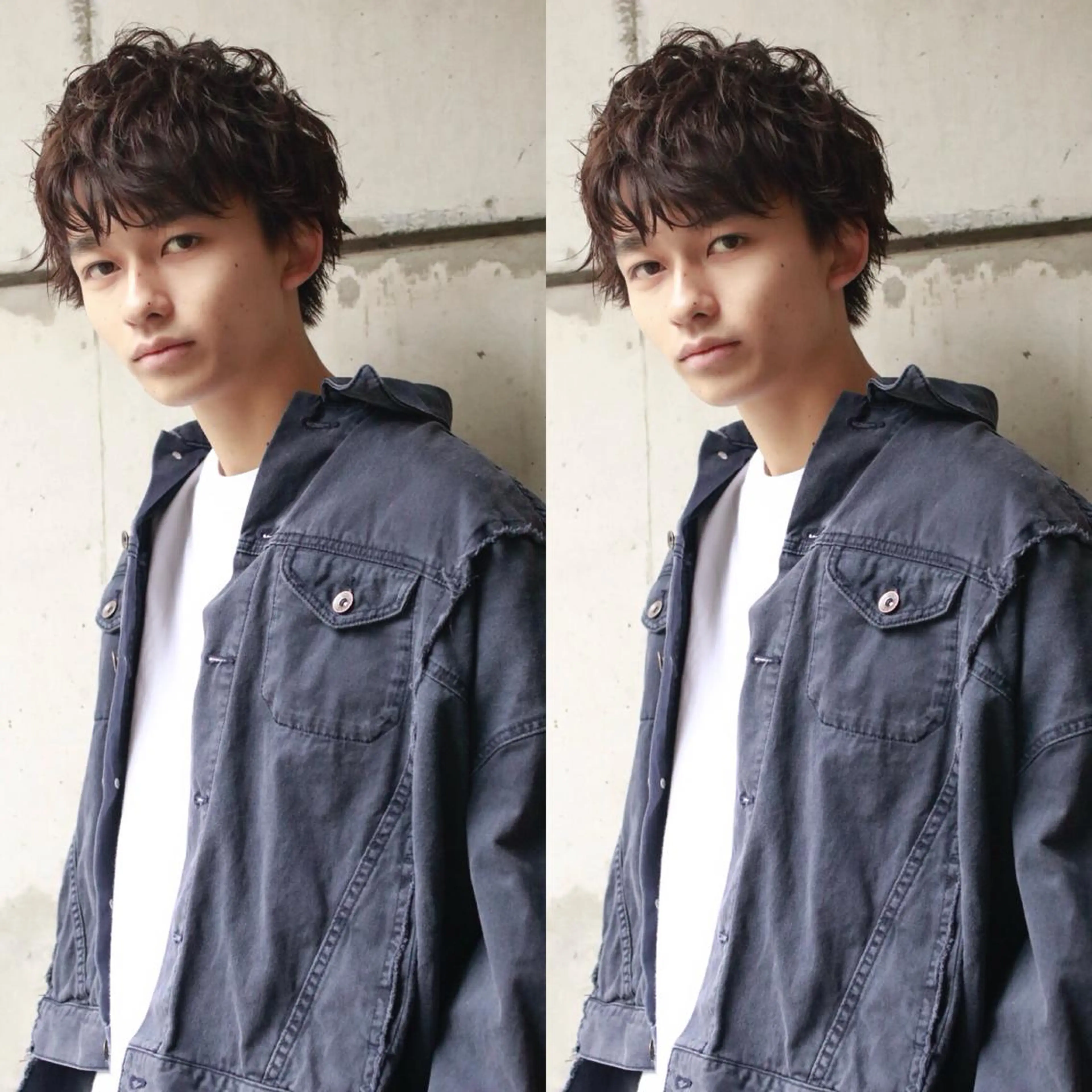 ショート メンズ BABY 艶髪暗髪ヘア💖達人のヘアスタイル